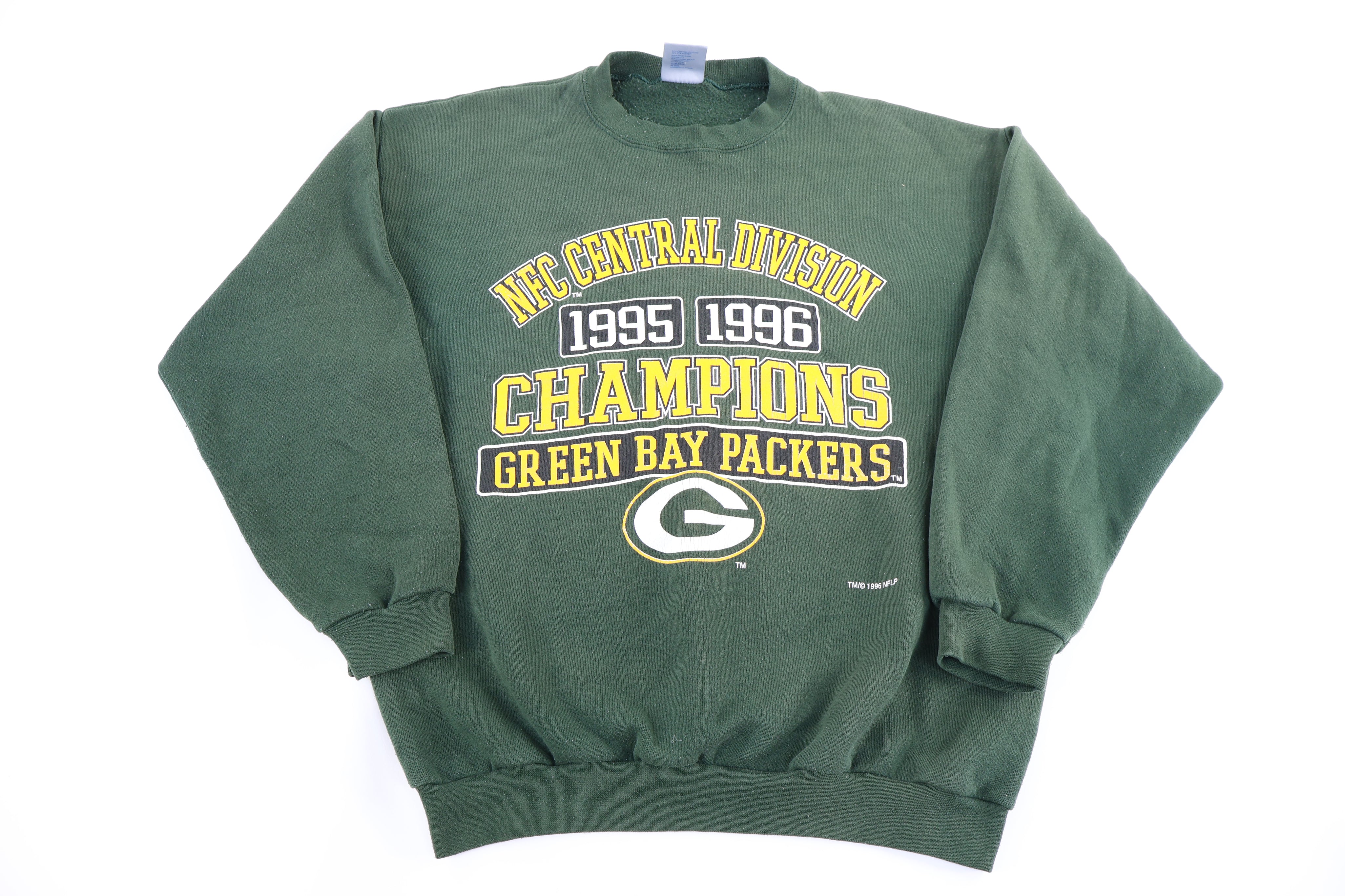 1996 Green Bay Packers NFC Central Division Champions Sweatshirt - Sweatshirt - Thrifted Threads