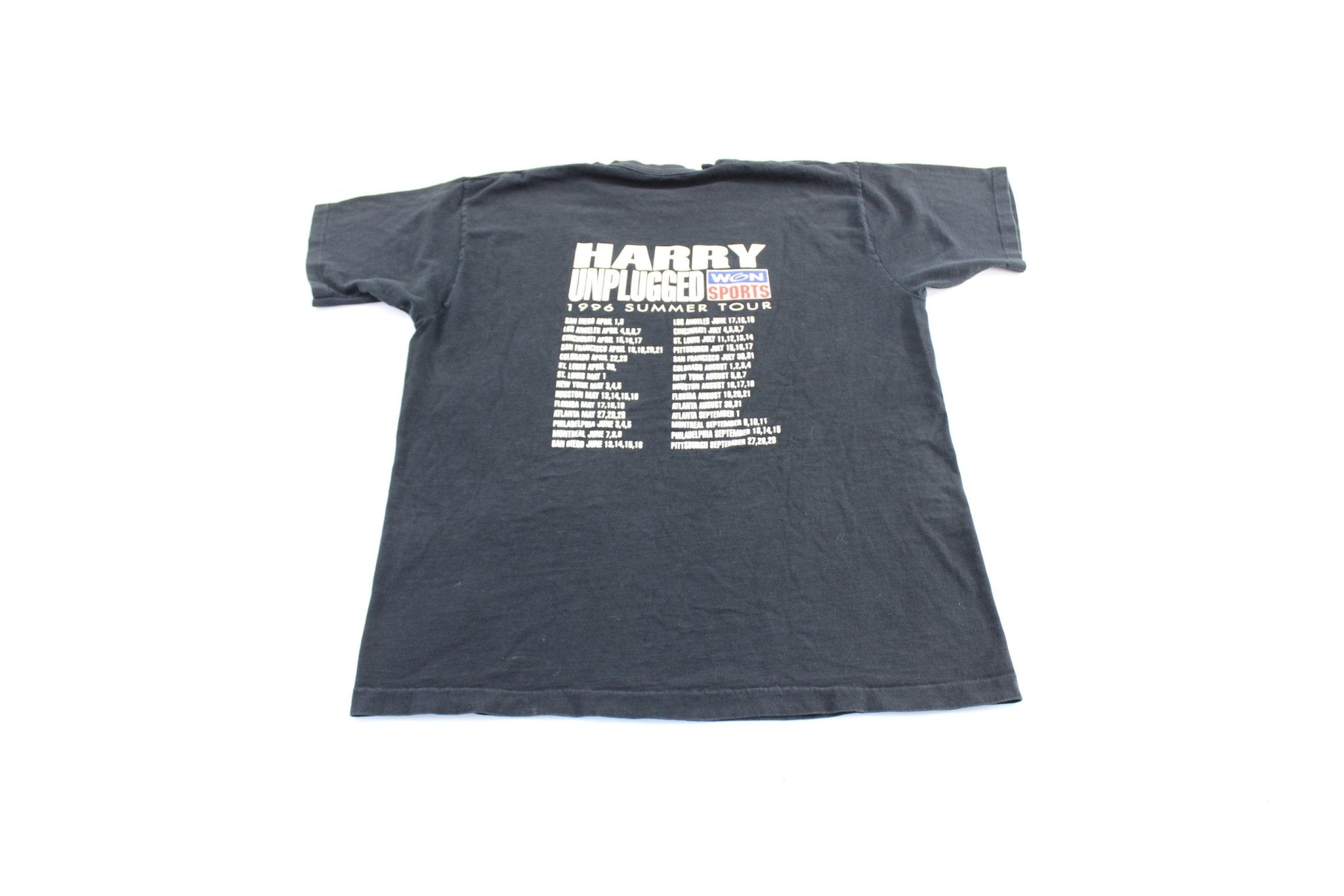 1996 Harry Caray Unplugged Summer Tour T-Shirt - ThriftedThreads.com