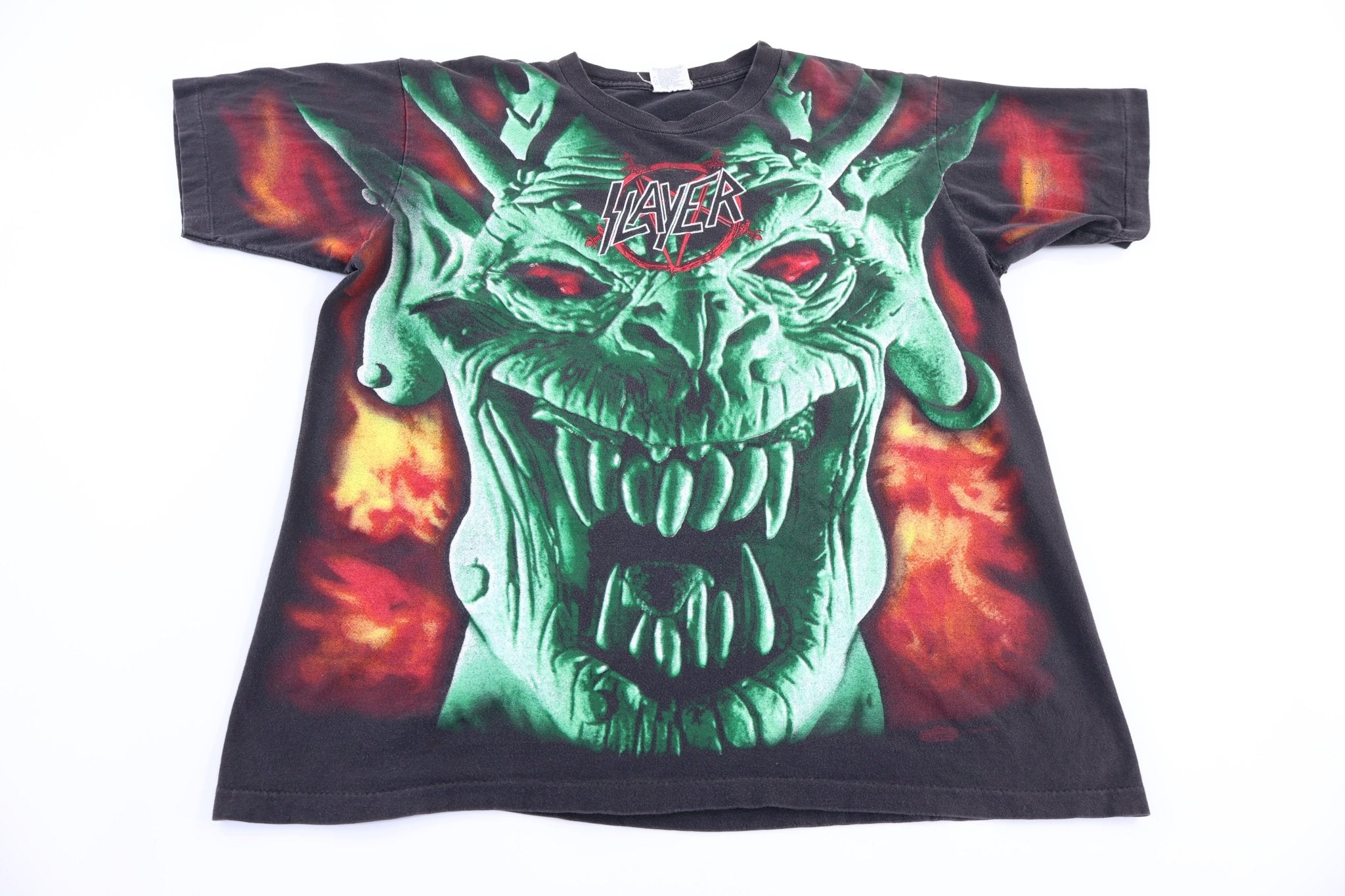 1996 Slayer Root of All Evil T-shirt - Shirts & Tops - Thrifted Threads