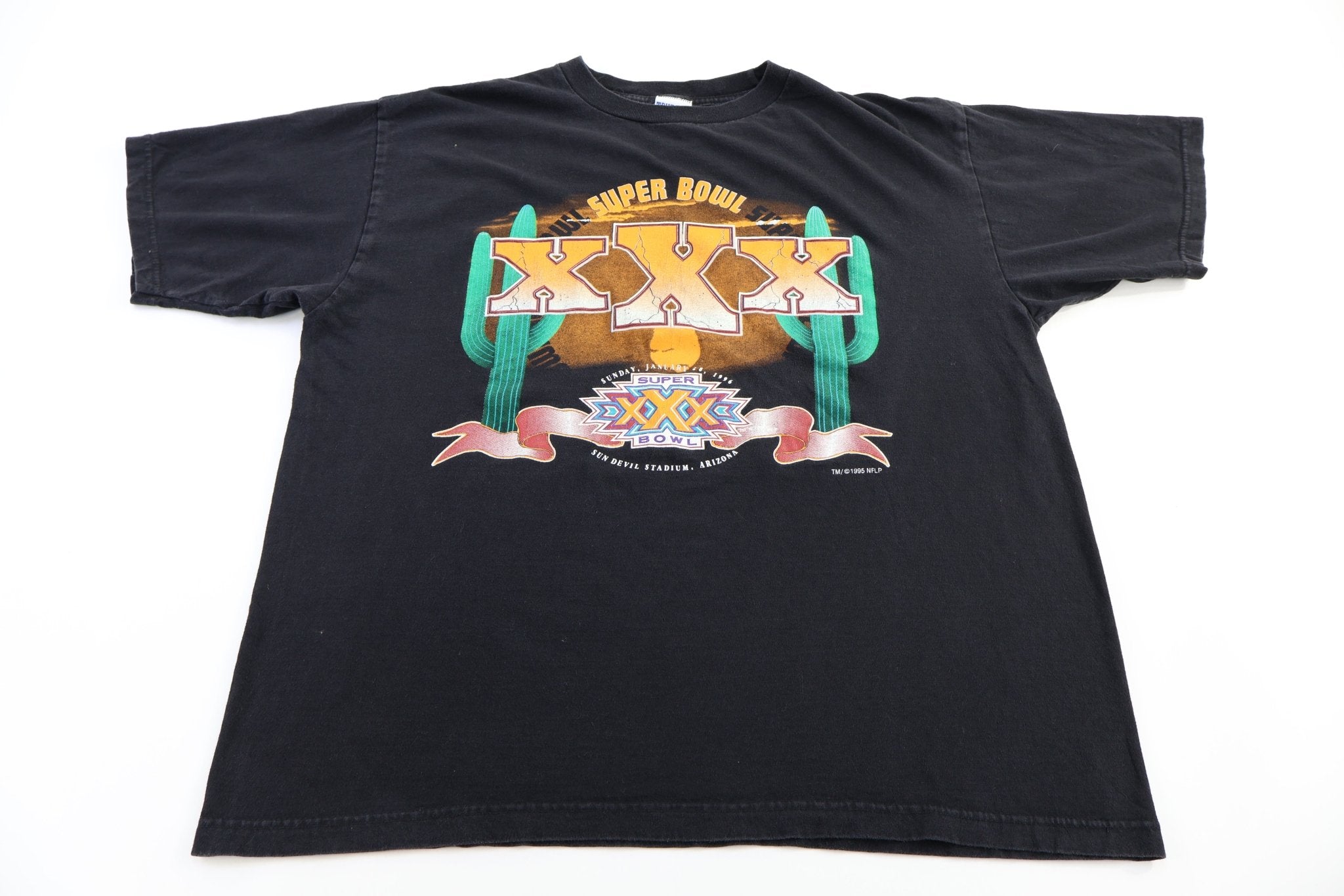 1996 Super Bowl Football T-shirt - Shirts & Tops - Thrifted Threads