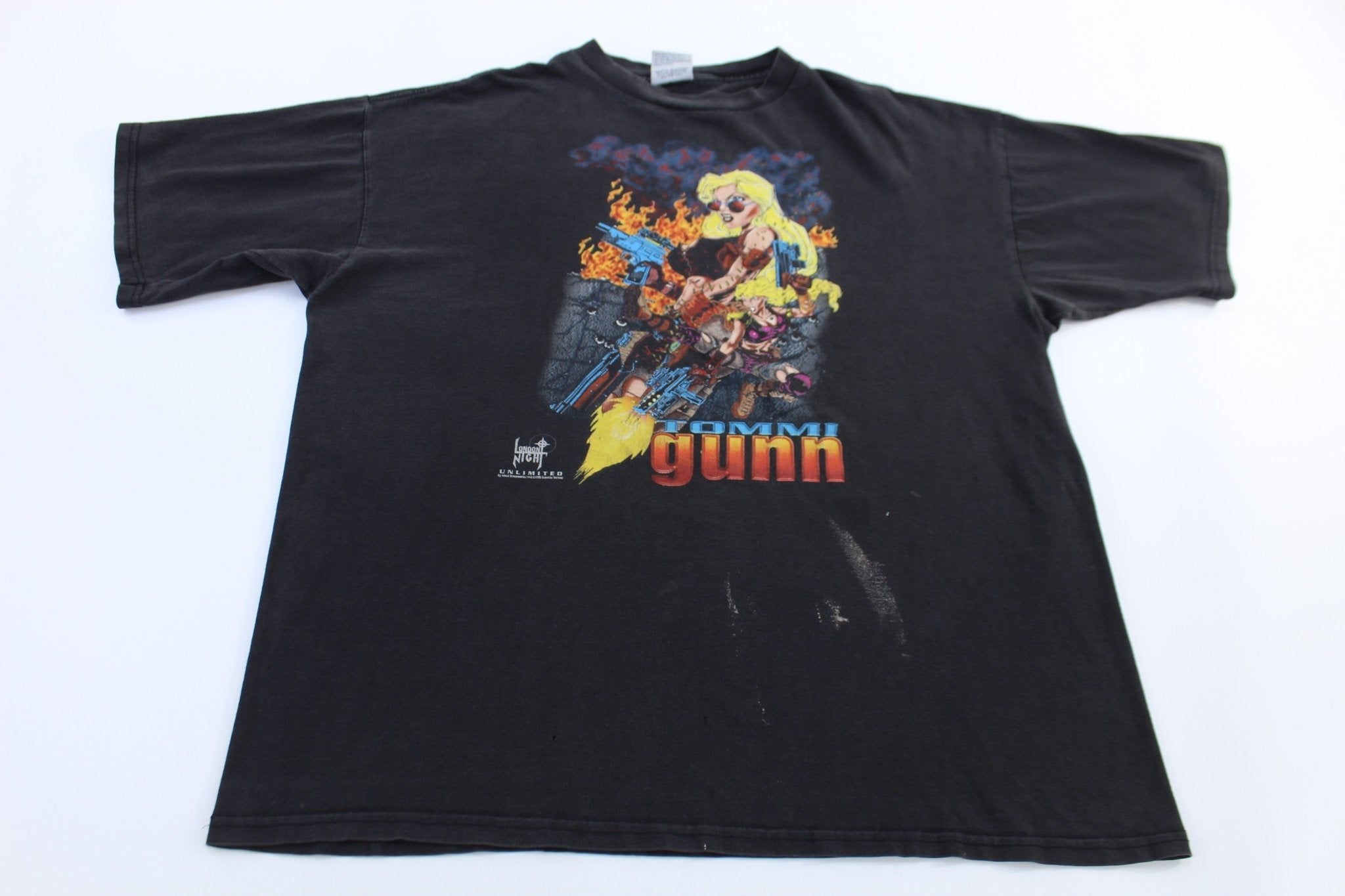 1996 Tommi Gunn Cartoon Graphic T-shirt - Shirts & Tops - Thrifted Threads