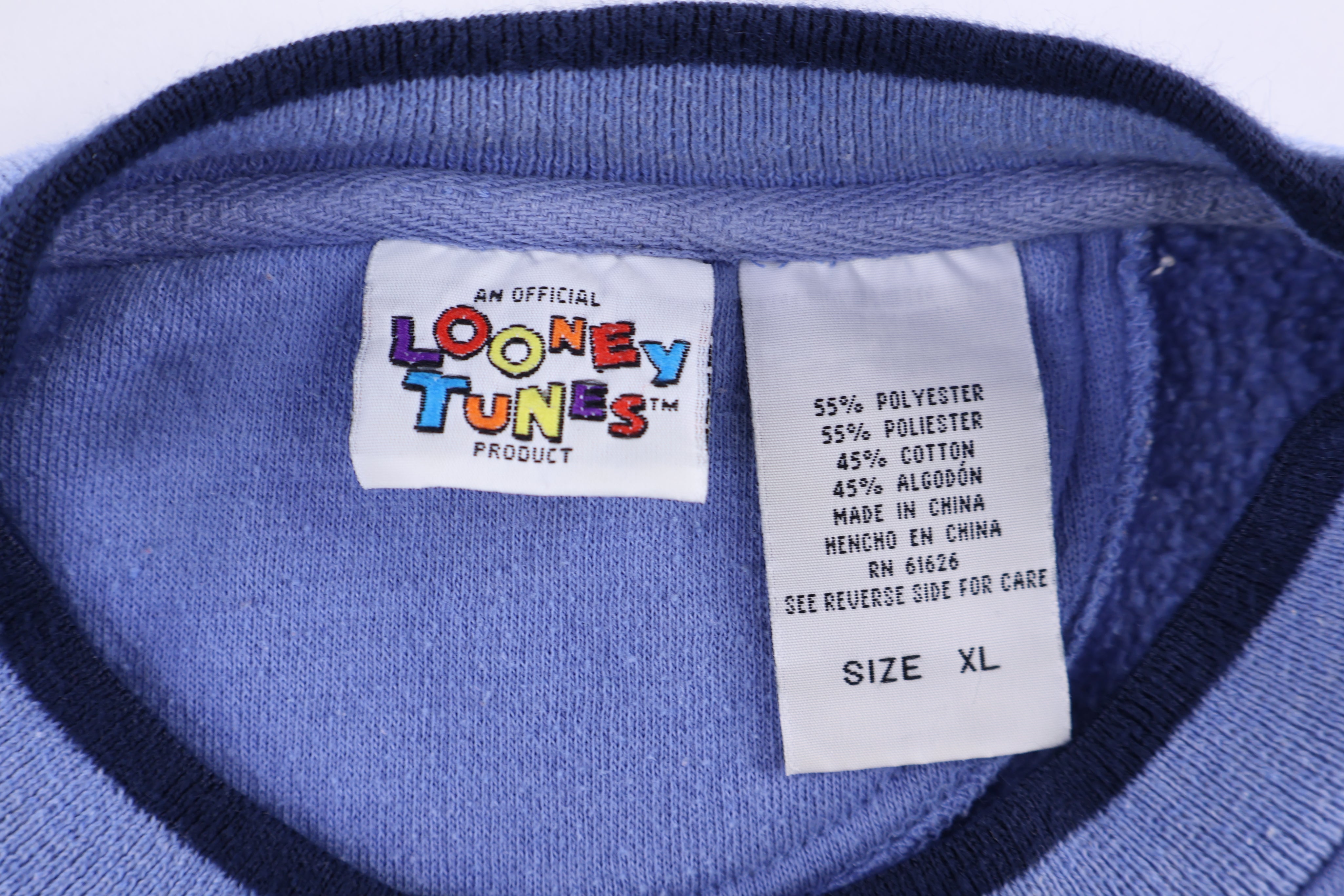 1996 Tweety Bird Embroidered Graphic Sweatshirt - Sweatshirt - Thrifted Threads