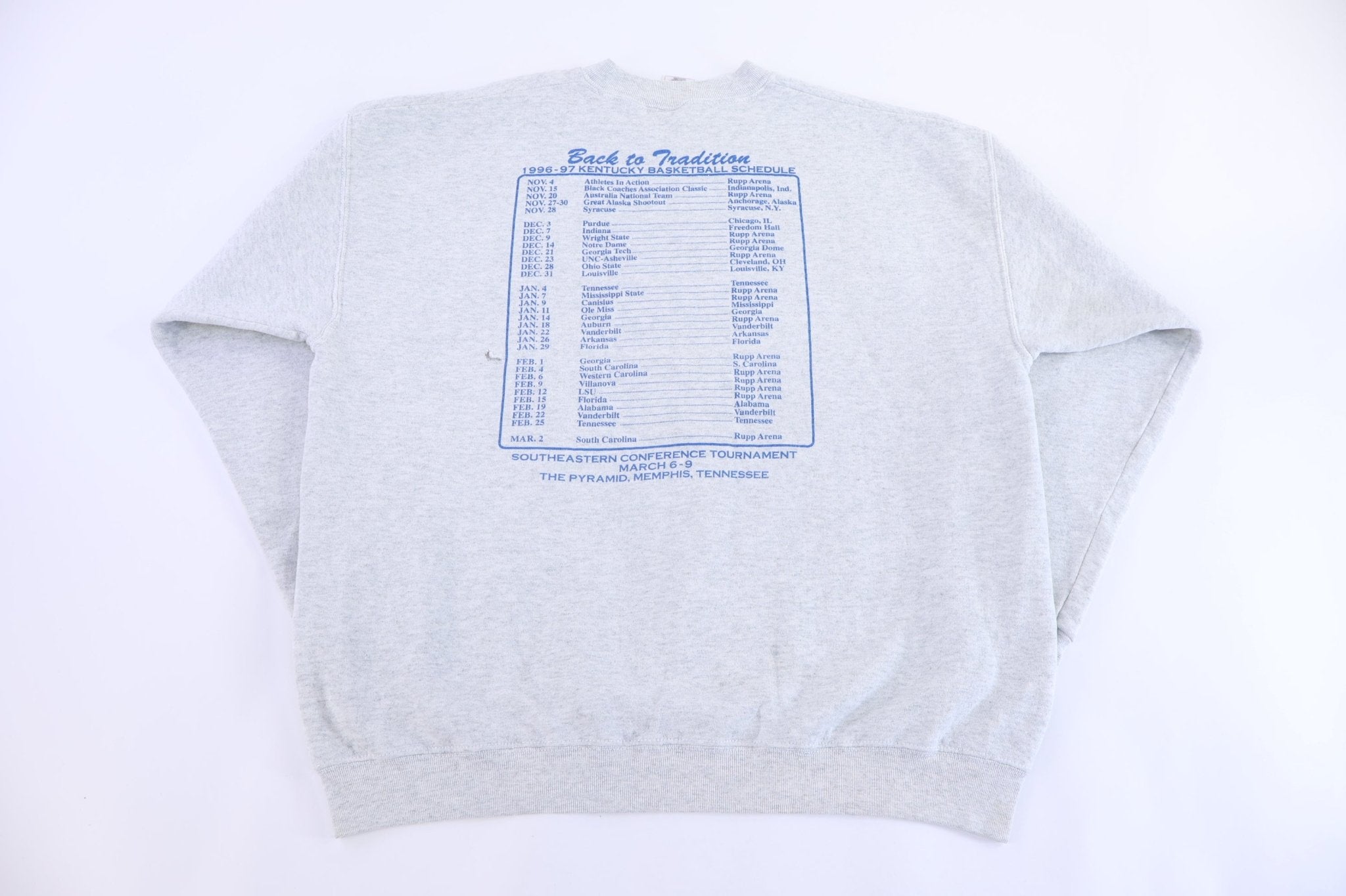 1996 University of Kentucky Big Blue Madness Sweatshirt - Sweatshirt - Thrifted Threads
