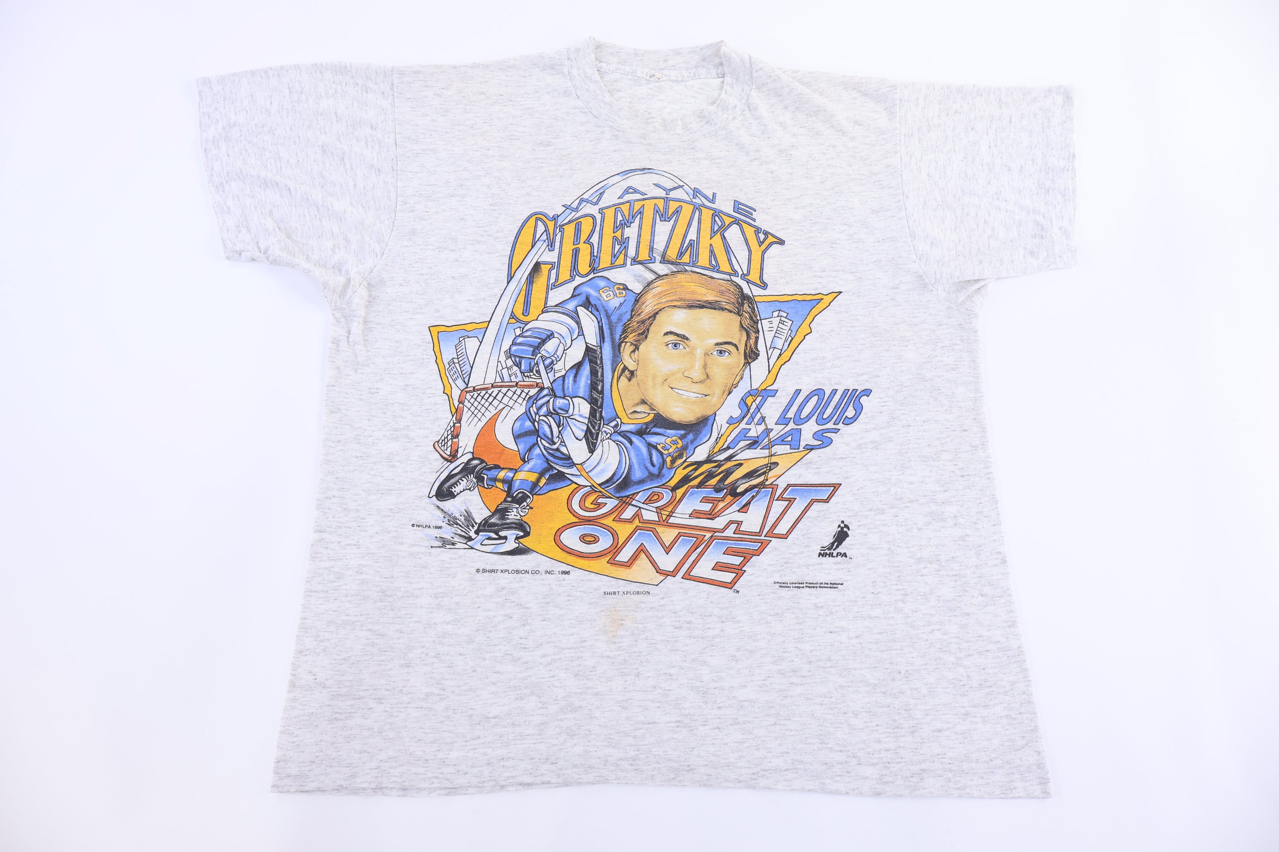1996 Wayne Gretzky St. Louis Blues Hockey T-shirt - Shirts & Tops - Thrifted Threads