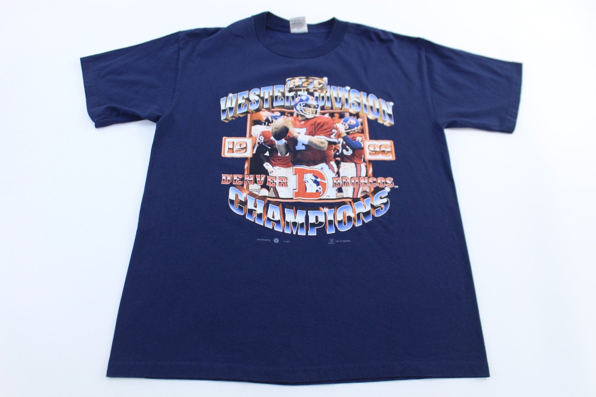 1996 Western Division Champs Denver Broncos Football T-shirt - ThriftedThreads.com