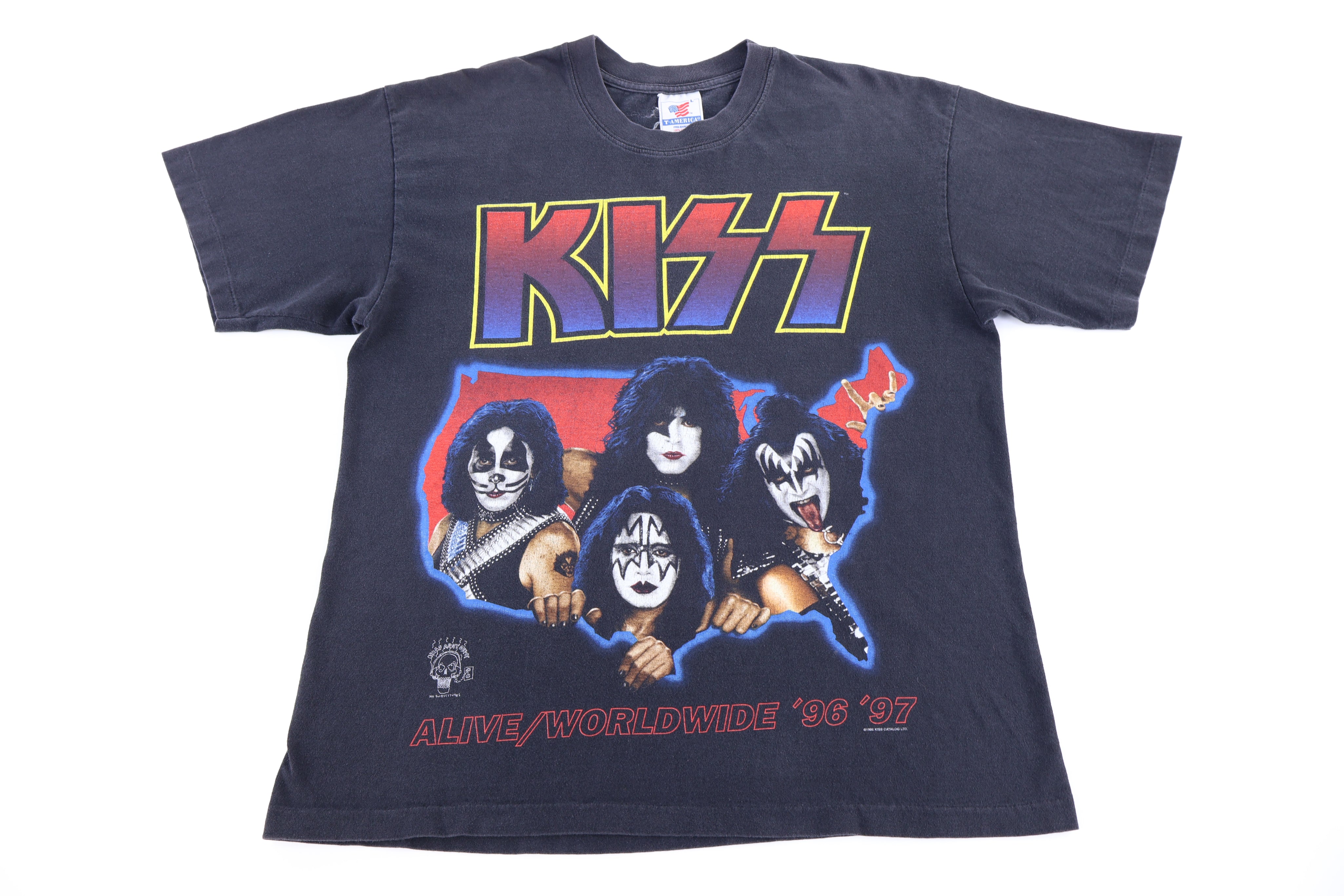 1996/97 KISS Rock & Rule The World T-shirt - Shirts & Tops - Thrifted Threads