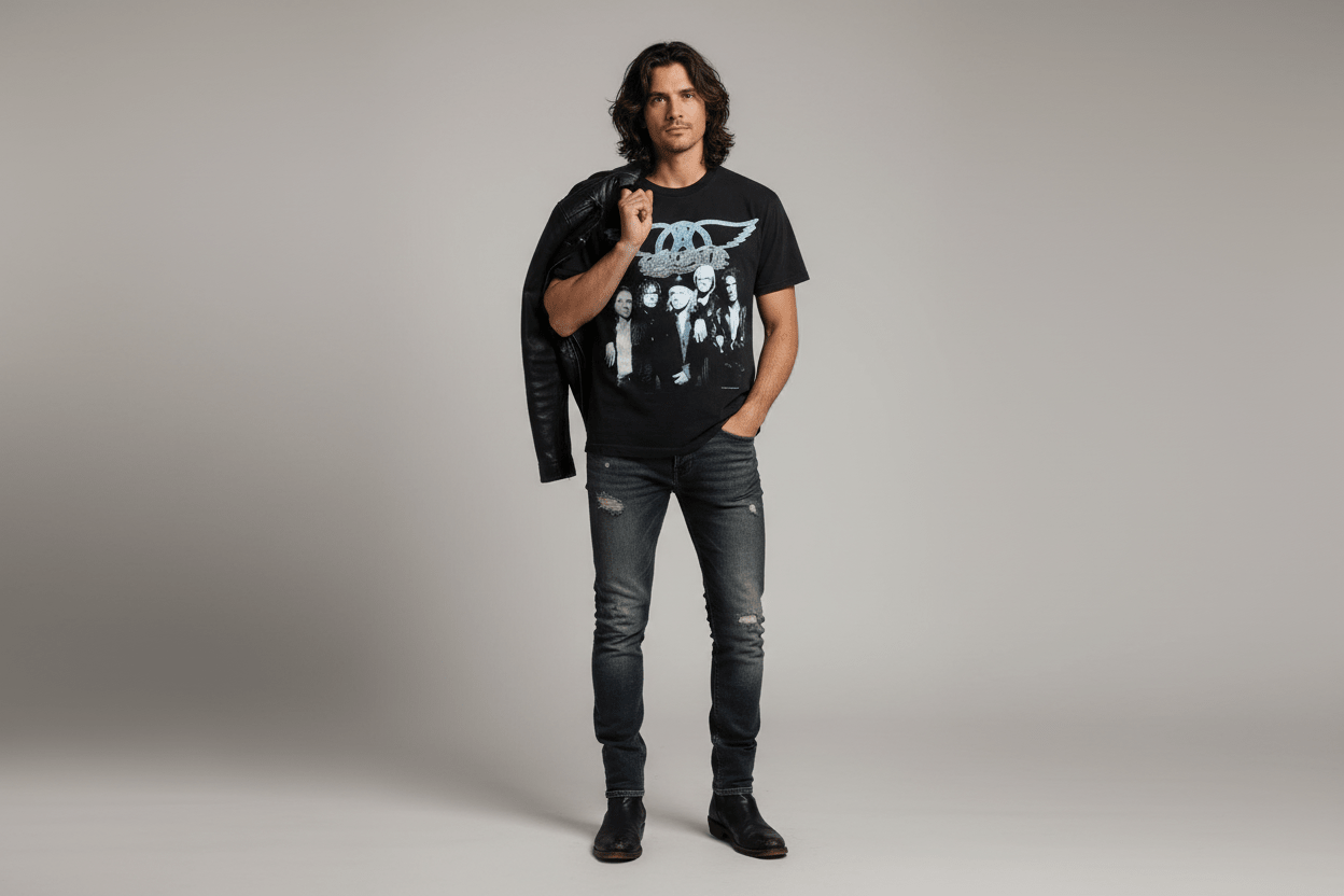 1997 Aerosmith "Nine Lives" World Tour t-shirt - Shirts & Tops - Thrifted Threads