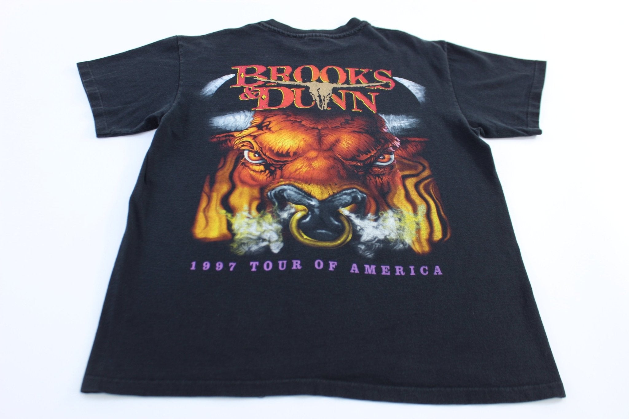 1997 Brooks & Dunn Tour of America T-Shirt - ThriftedThreads.com