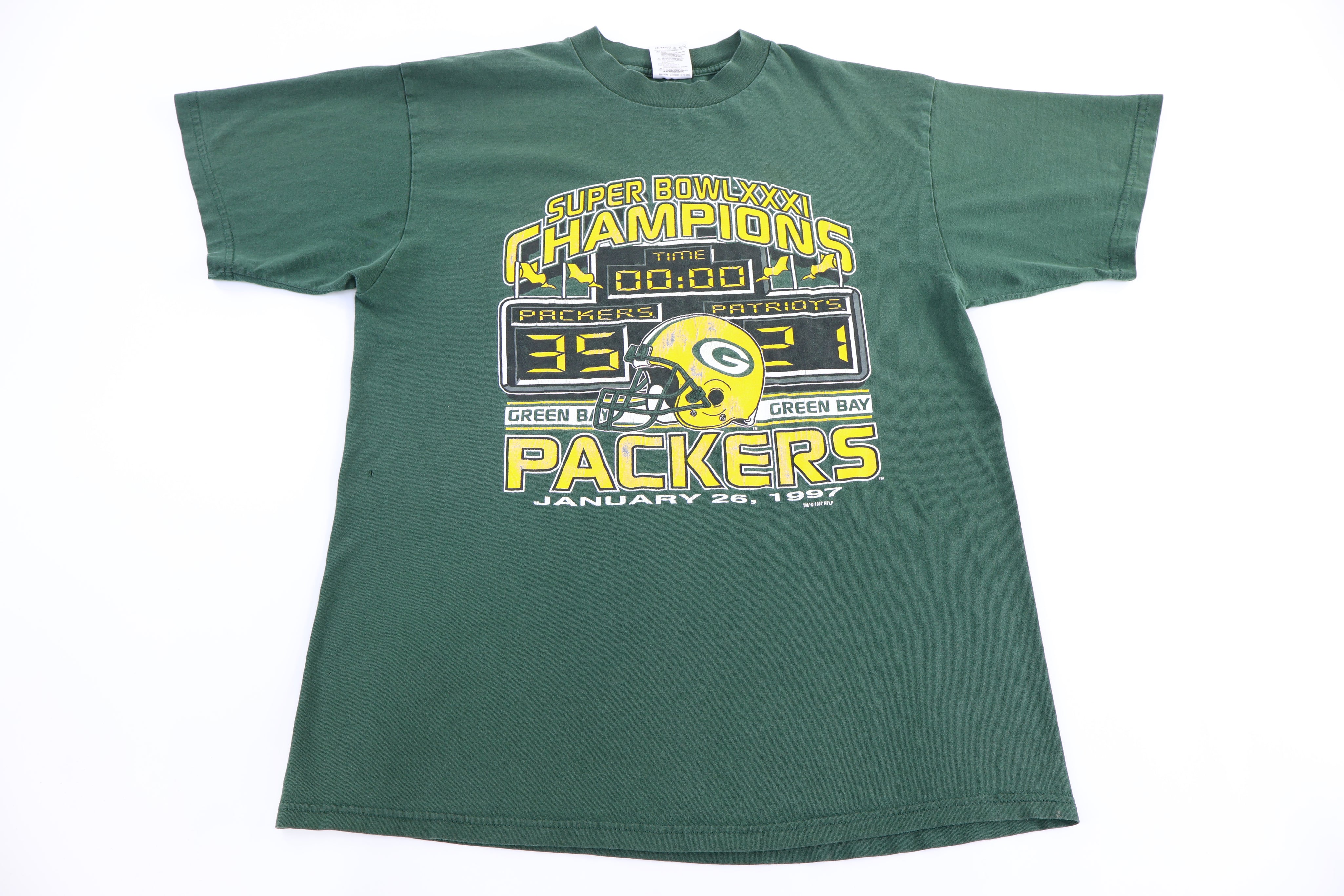 1997 Green Bay Packers Super Bowl Champions T-shirt - Shirts & Tops - Thrifted Threads