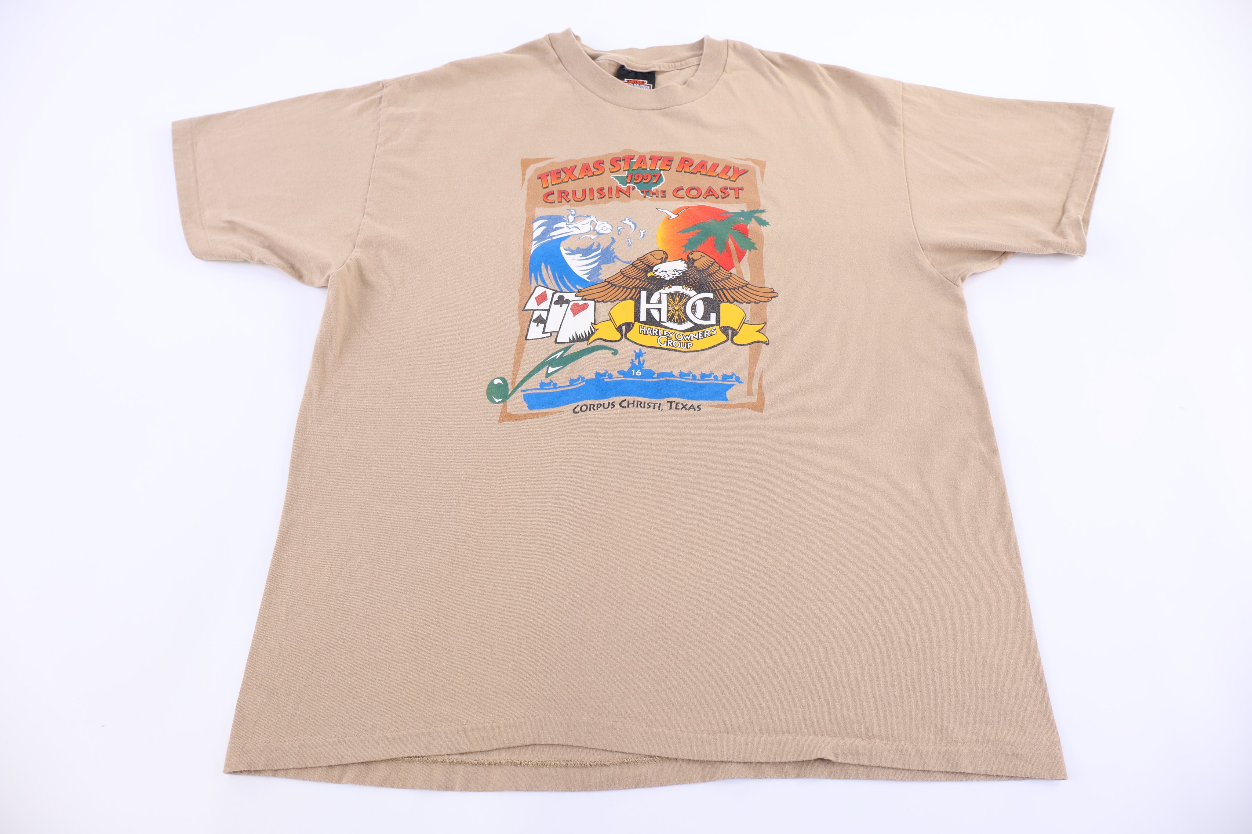 1997 Harley Davidosn Motorcycles Texas State Rally T-shirt - Shirts & Tops - Thrifted Threads