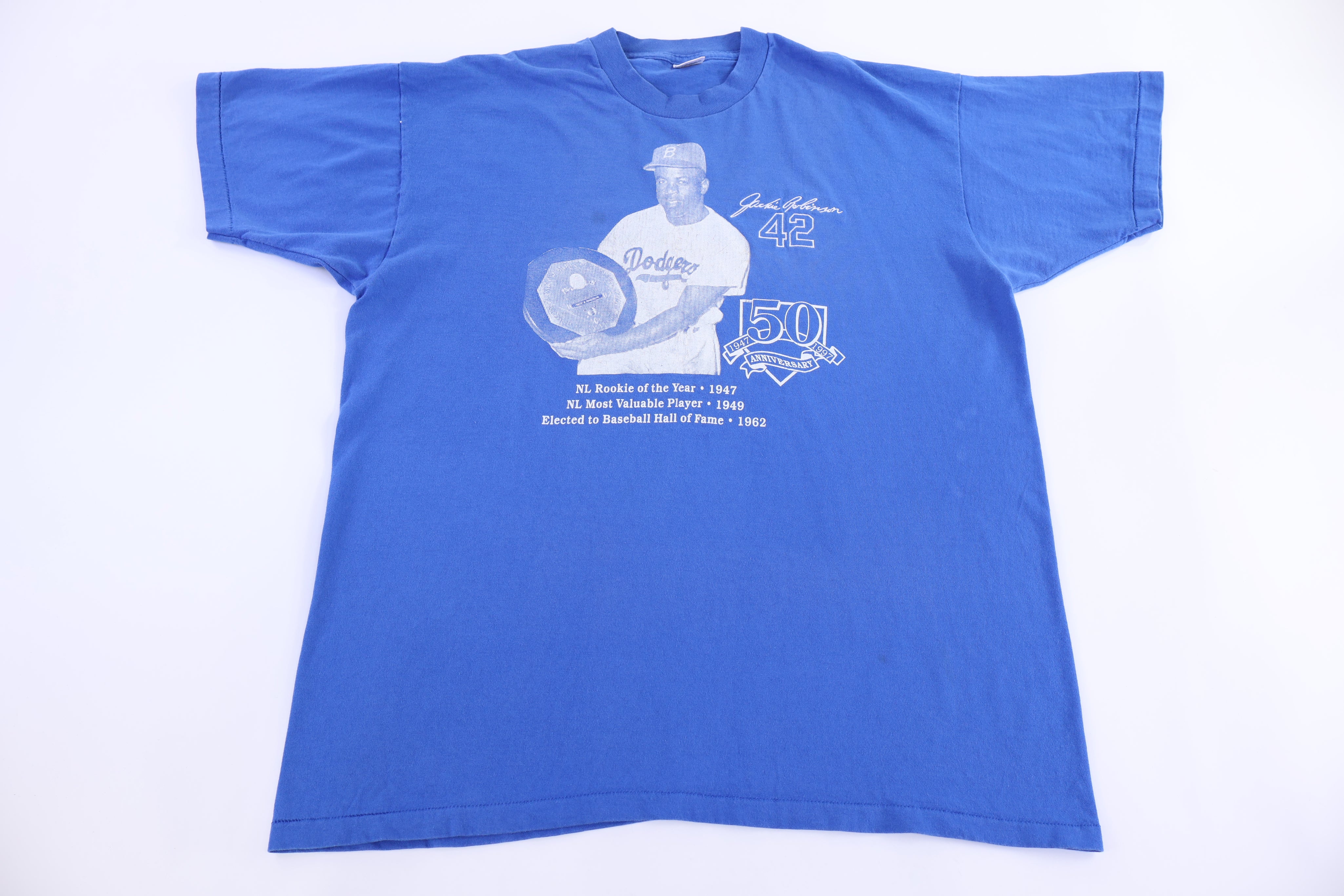 1997 Jackie Robinson 50 Year Anniversary T-shirt - Button Ups/Downs - Thrifted Threads