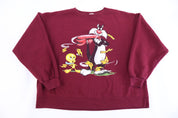 1997 Looney Tunes Fall Themed Sweatshirt - Sweatshirt - Thrifted Threads
