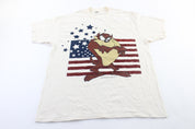 1997 Looney Tunes Tasmanian Devil USA Graphic T - Shirt - ThriftedThreads.com