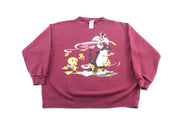 1997 Looney Tunes Tweety & Sylvester Graphic Sweatshirt - ThriftedThreads.com