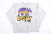 1997 New England Patriots Squeeze The Cheese Sweatshirt - Sweatshirt - Thrifted Threads