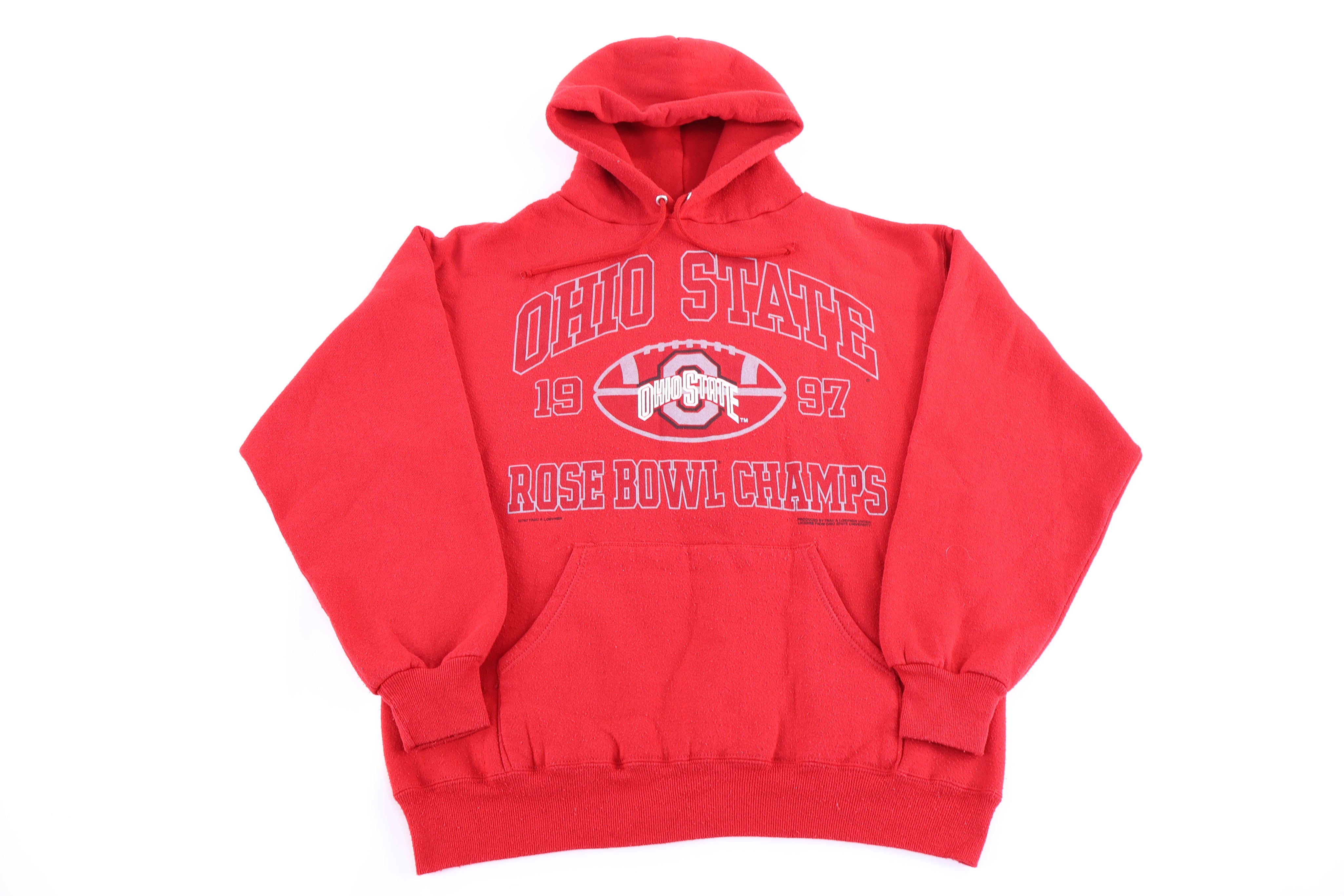 1997 Ohio State Rose Bowl Pullover Hoodie - Sweatshirt - Thrifted Threads
