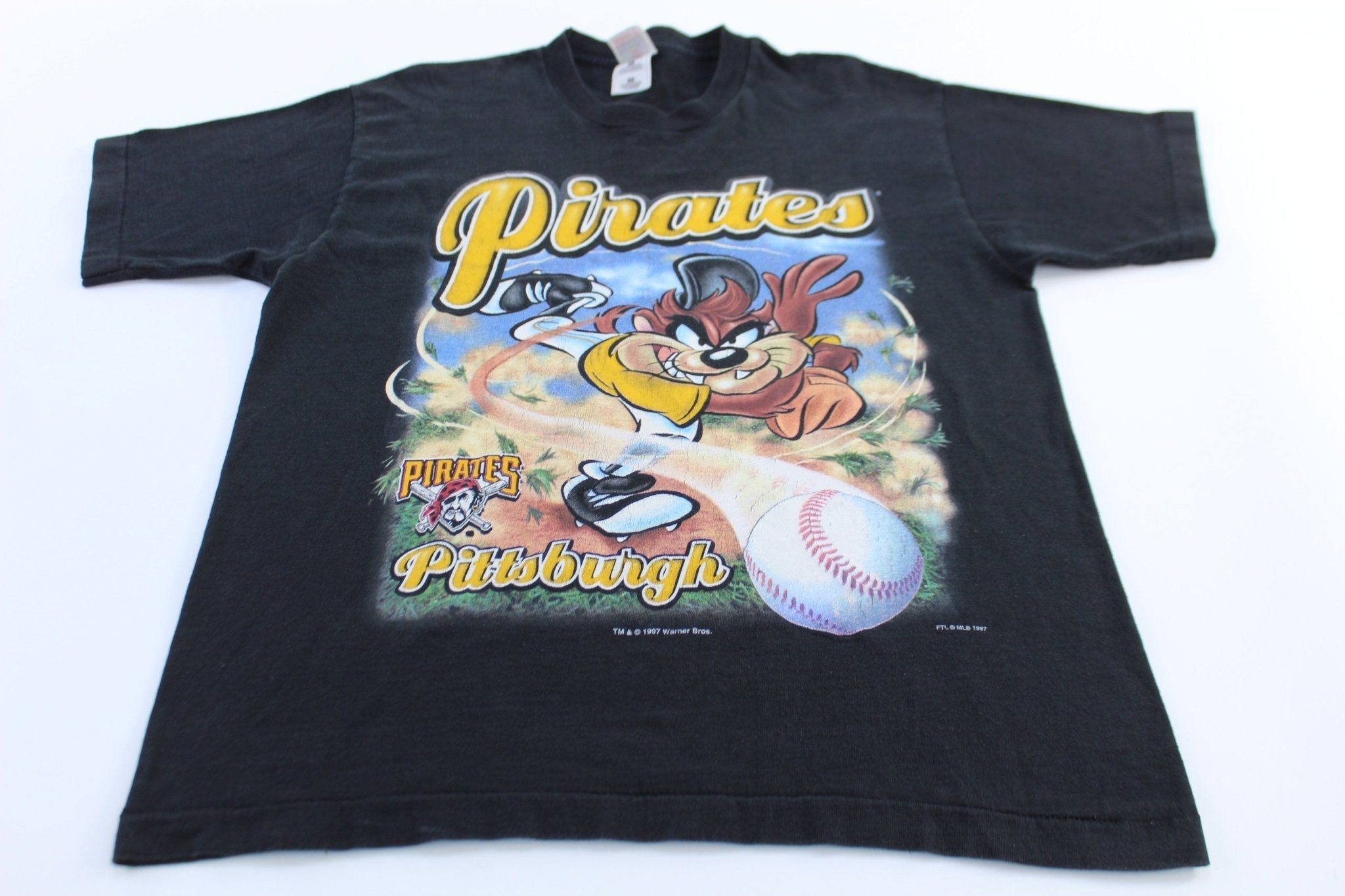1997 Pittsburgh Pirates Baseball Tasmanian Devil Graphic T-Shirt - T-Shirts - Thrifted Threads