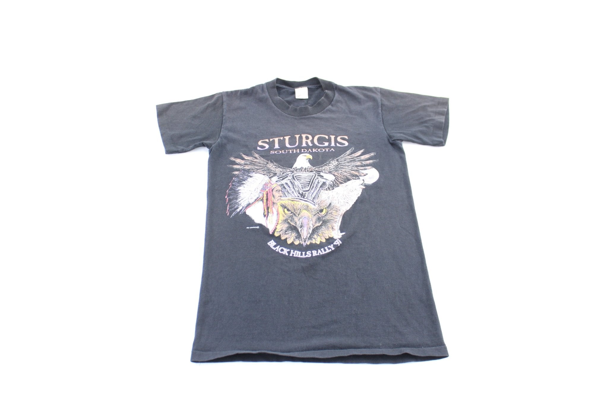 1997 Sturgis Black Hilly Rally South Dakota Graphic T-Shirt - ThriftedThreads.com