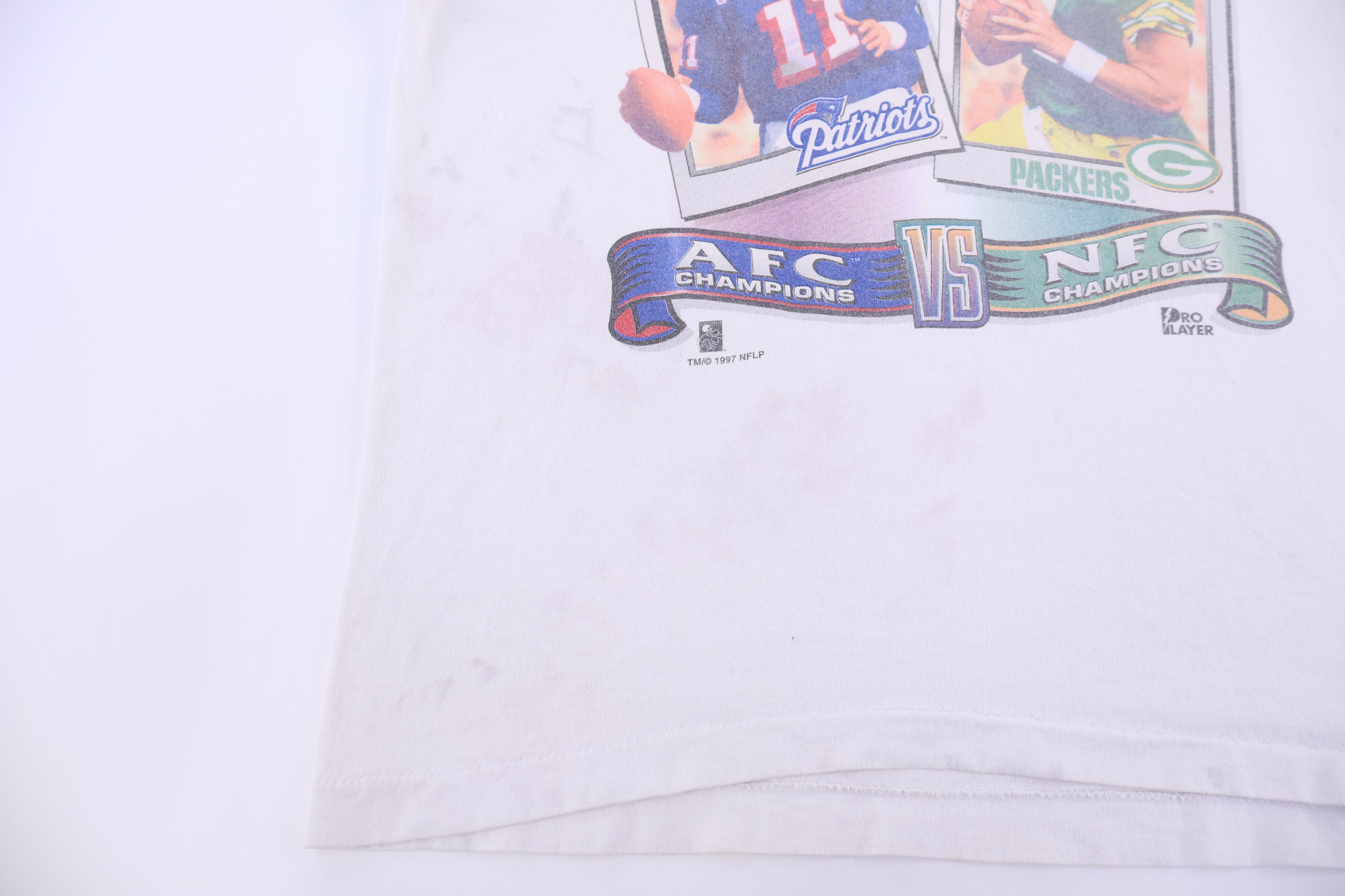 1997 Super Bowl Championship Patriots Vs Packers T-shirt - Shirts & Tops - Thrifted Threads