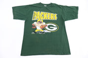 1997 Tasmanian Devil Green Bay Packers Football T-shirt - Shirts & Tops - Thrifted Threads