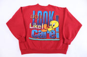 1997 Tweety Bird Do I Look Like I Care Sweatshirt - Sweatshirt - Thrifted Threads