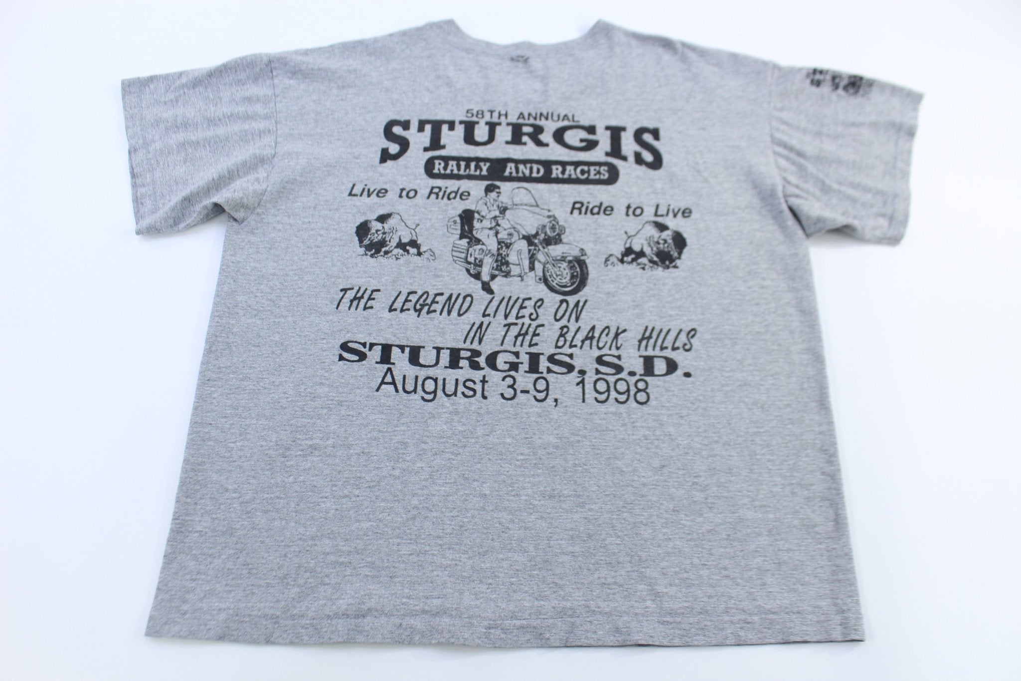 1998 Black Hills Rally Sturgis T-shirt - Shirts & Tops - Thrifted Threads