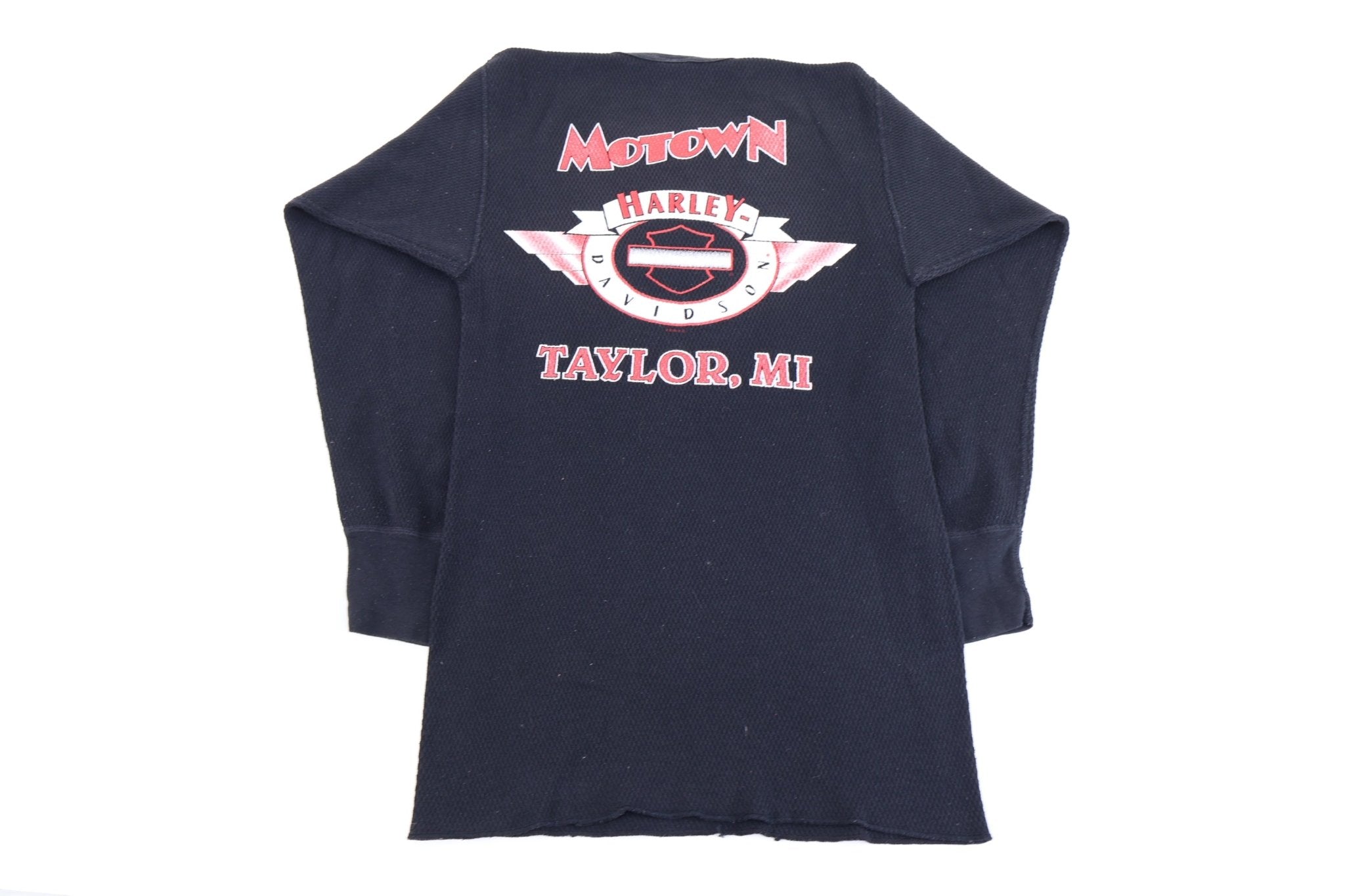 1998 Harley Davidson Motorcycles Flames Thermal LS T-shirt - Shirts & Tops - Thrifted Threads