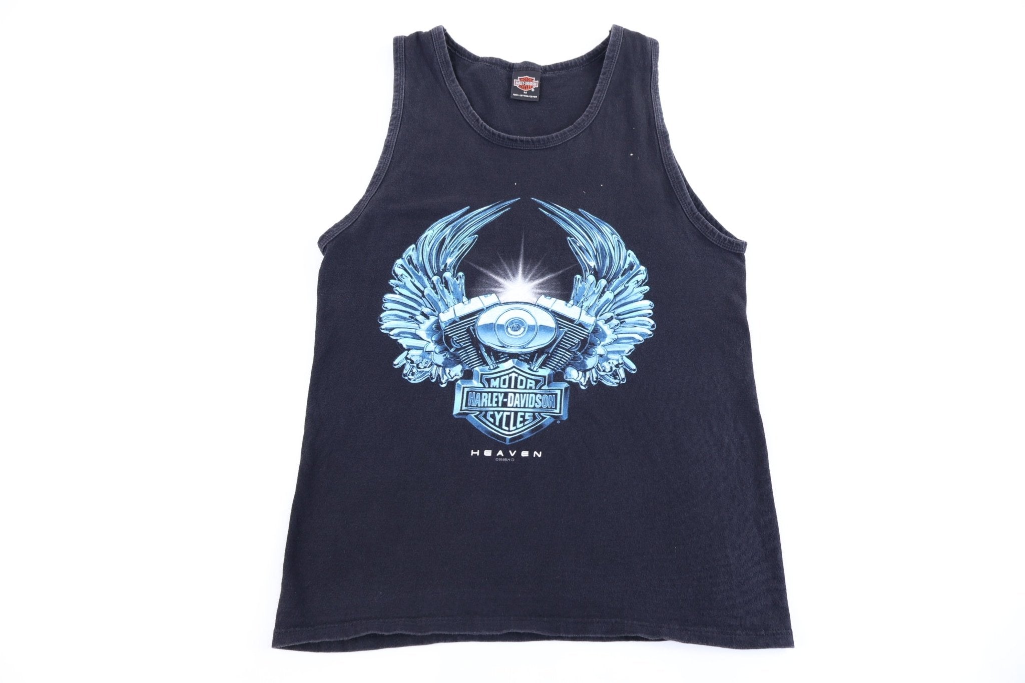 1998 Harley Davidson Motorcycles Heaven Tank Top - Shirts & Tops - Thrifted Threads
