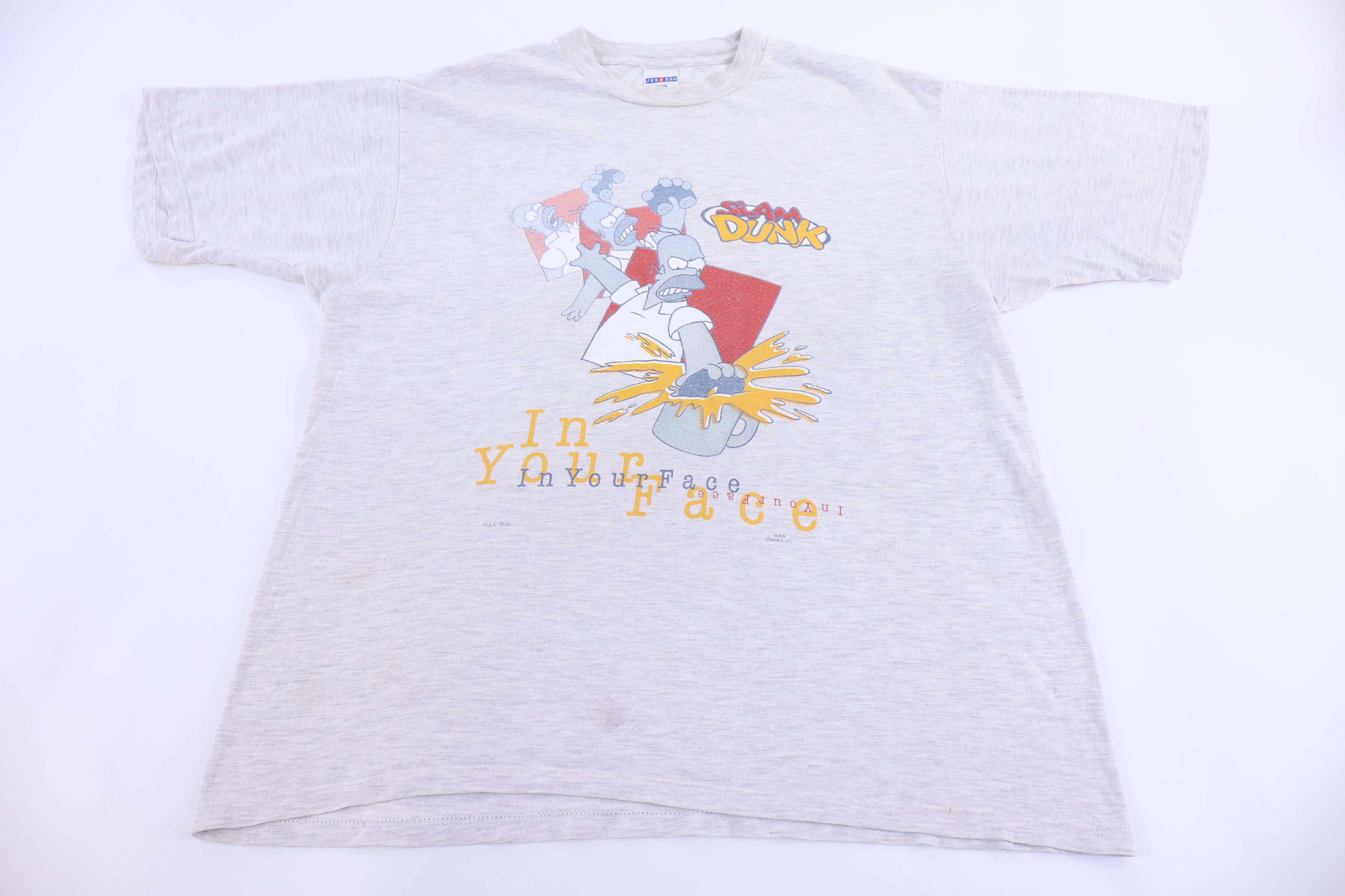 1998 Homer Simpson Slam Dunk T-shirt - Shirts & Tops - Thrifted Threads