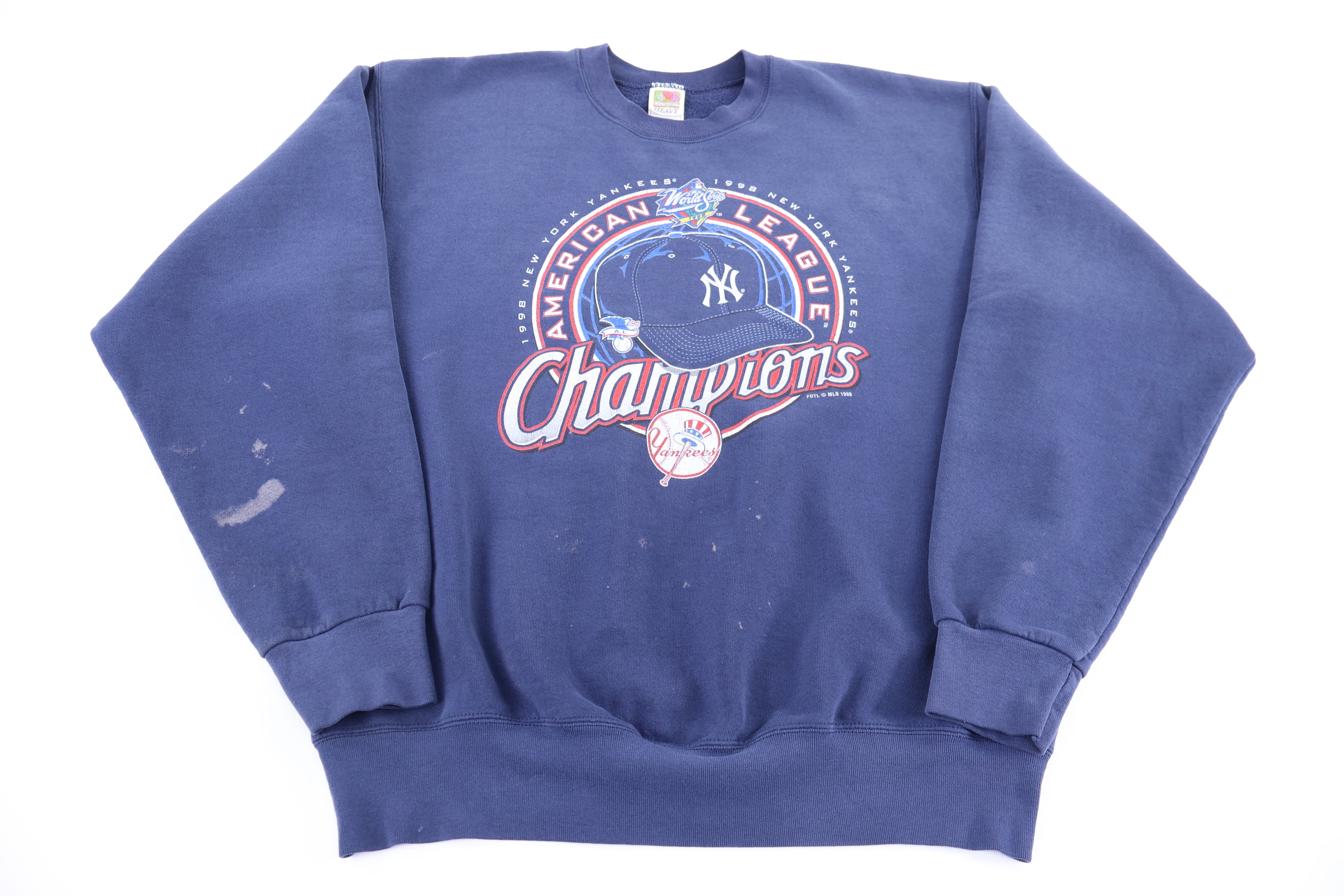 1998 New York Yankees Champions Sweatshirt - Sweatshirt - Thrifted Threads