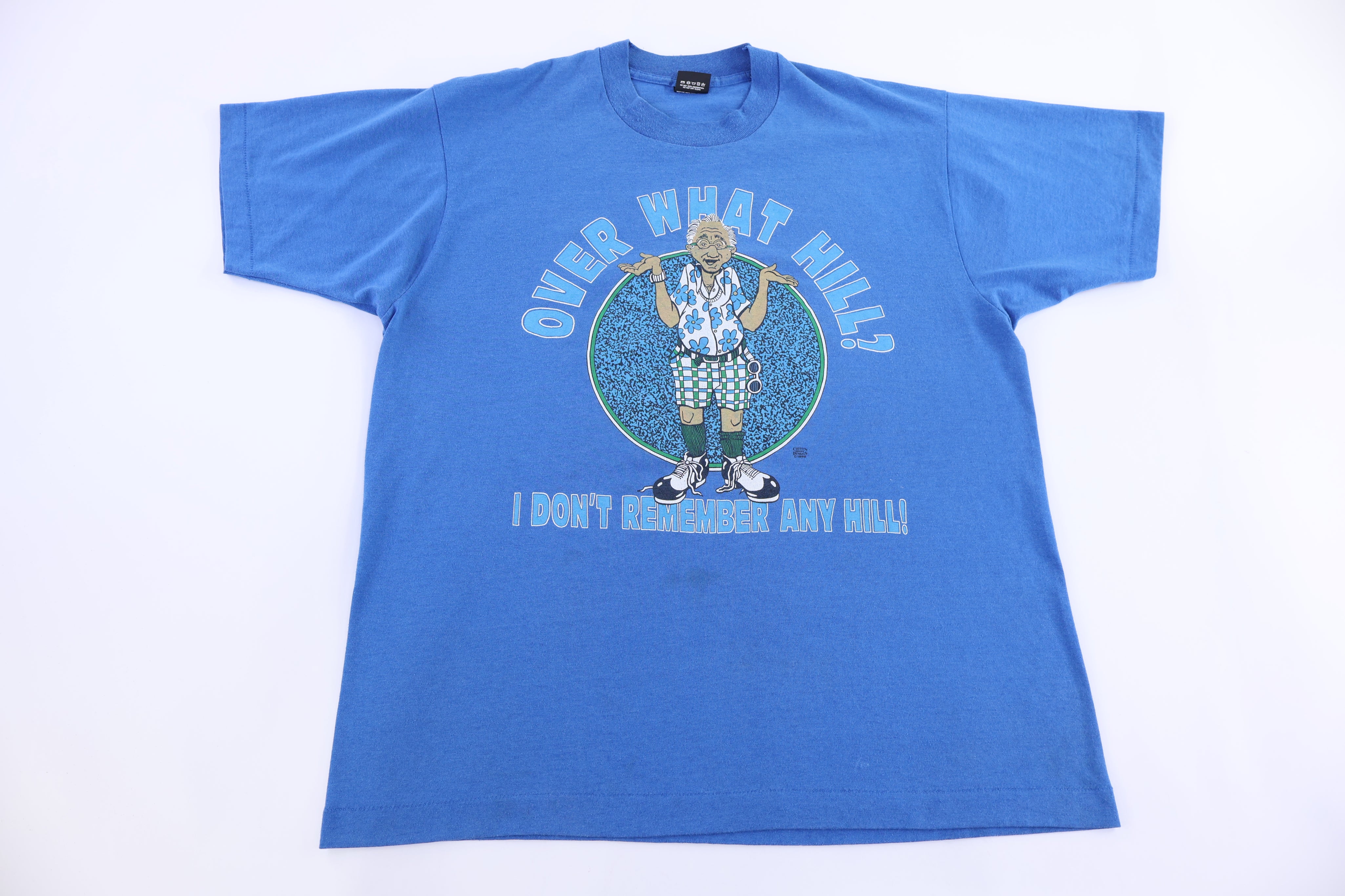 1998 Over What Hill? Old Man Humor T-shirt - Shirts & Tops - Thrifted Threads