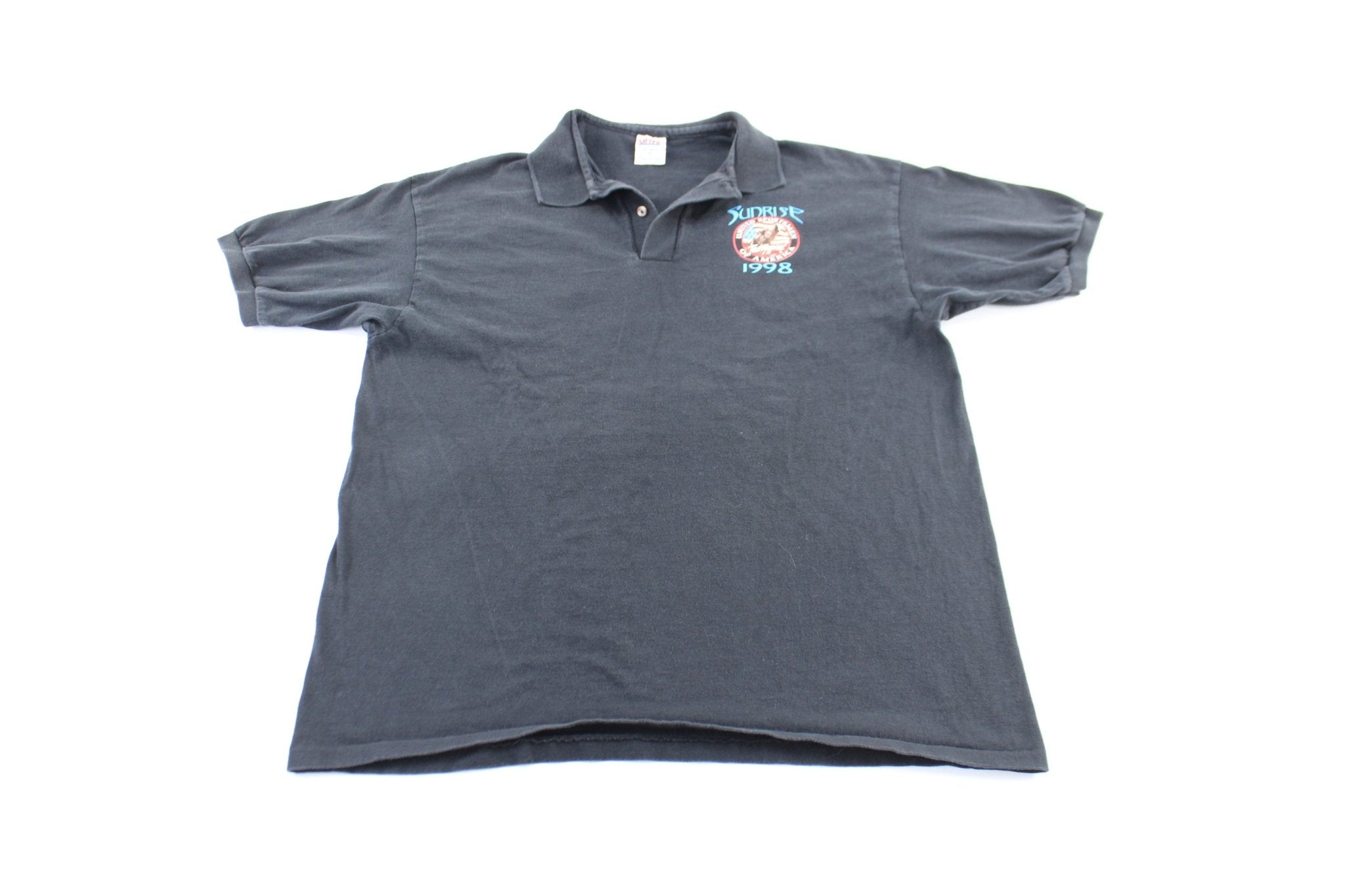 1998 Ted Nugent Sunrise Tour Button Up Polo - ThriftedThreads.com