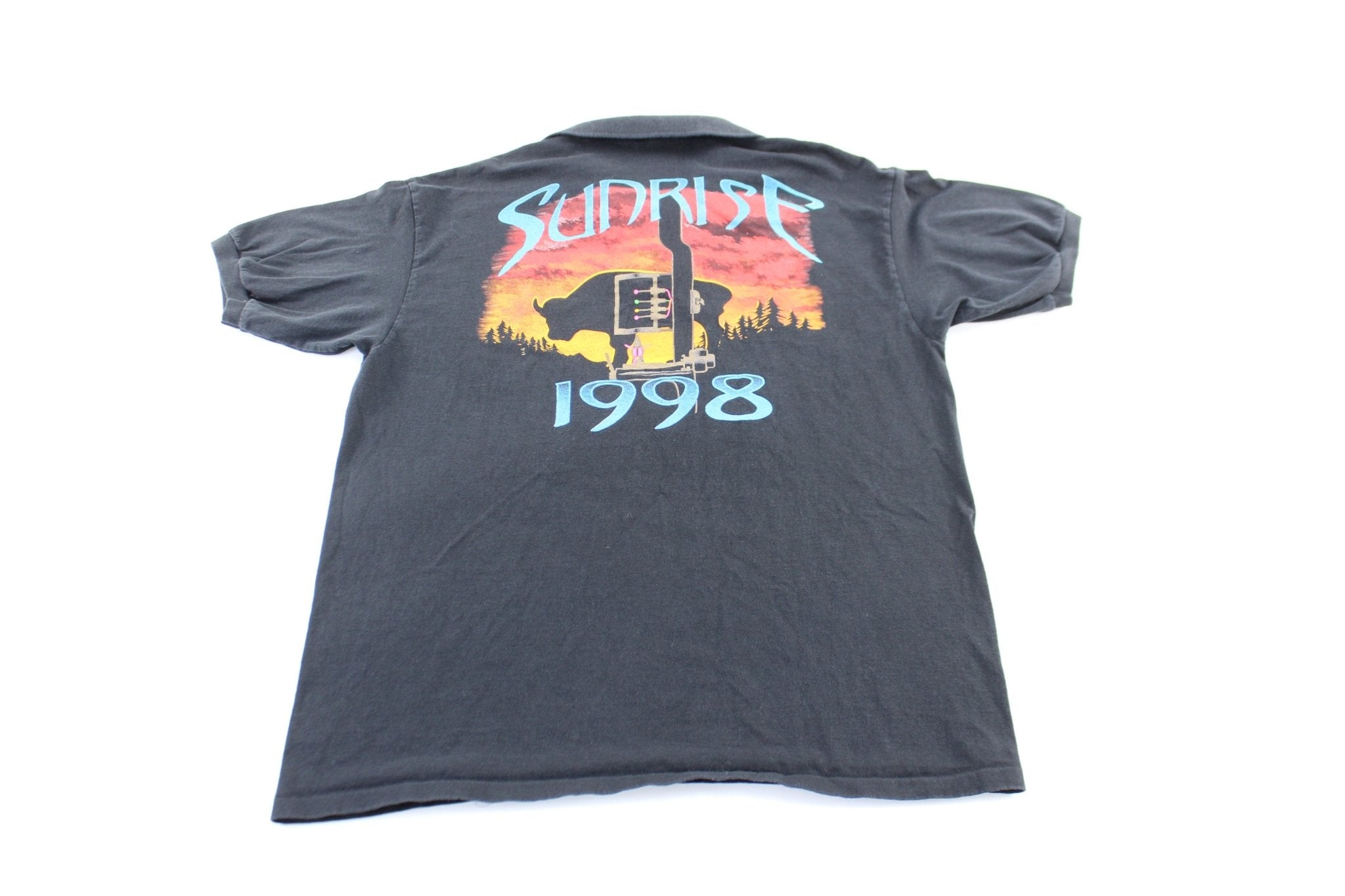 1998 Ted Nugent Sunrise Tour Button Up Polo - ThriftedThreads.com