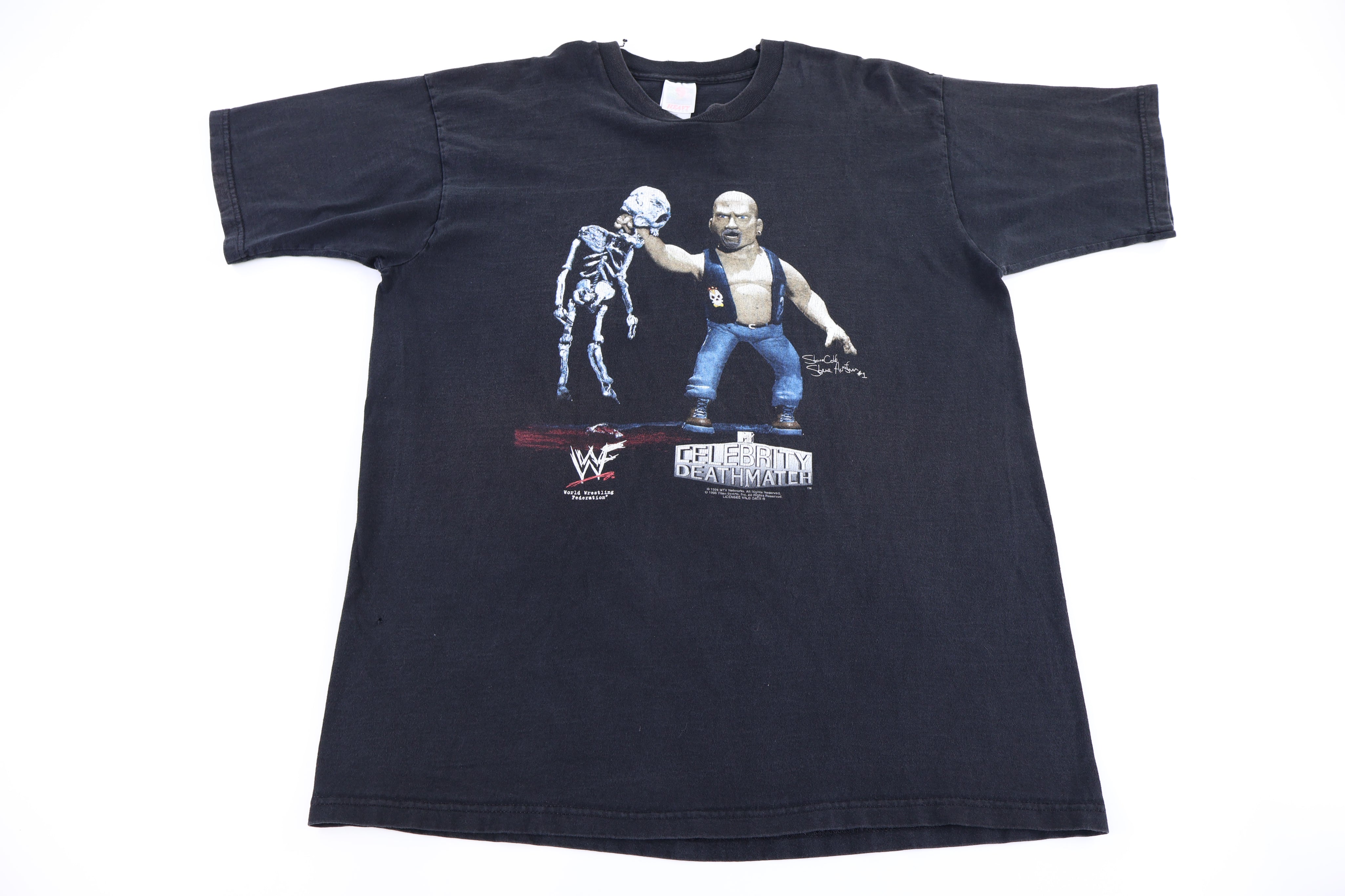 1998 WWF Celebrity Deathmatch Stone Cold T-shirt - Shirts & Tops - Thrifted Threads