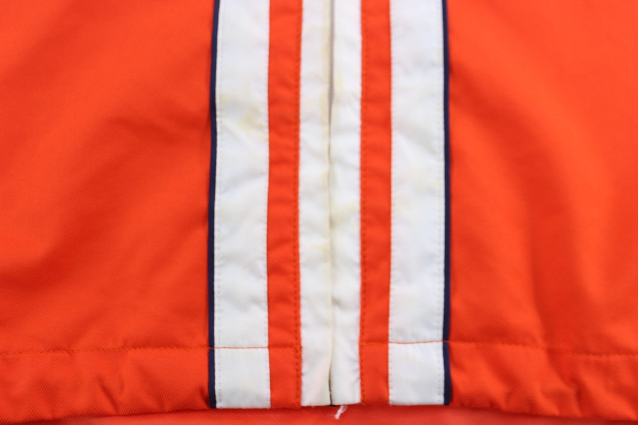 1999 Boston Marathon Athletic Association Orange Striped Zip Up Jacket - Jackets - Thrifted Threads