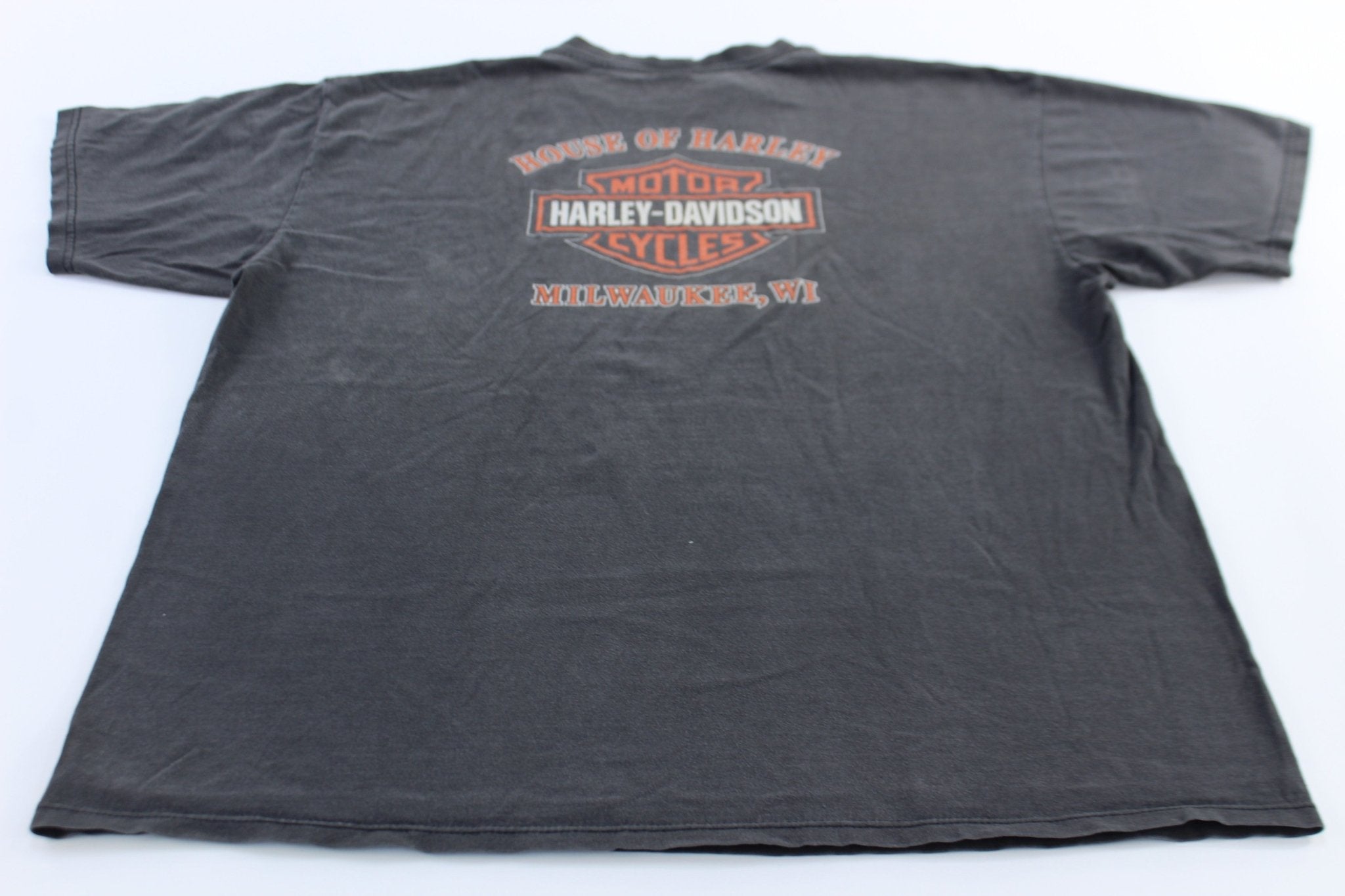 1999 Harley Davidson Motorcycles Milwaukee, Wisconsin Black T-Shirt - ThriftedThreads.com