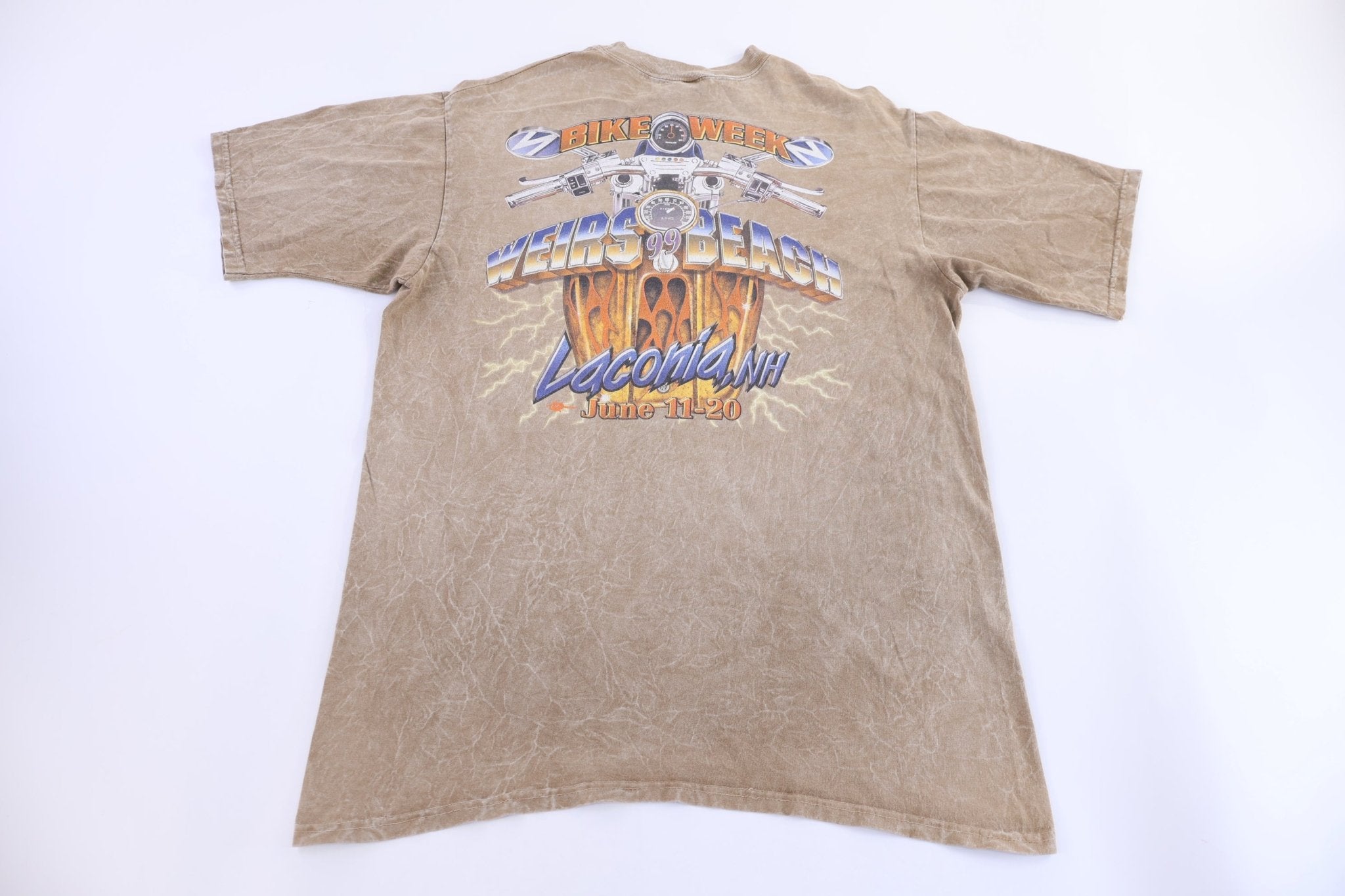 1999 Laconia Bike Week Biker T-shirt - Shirts & Tops - Thrifted Threads