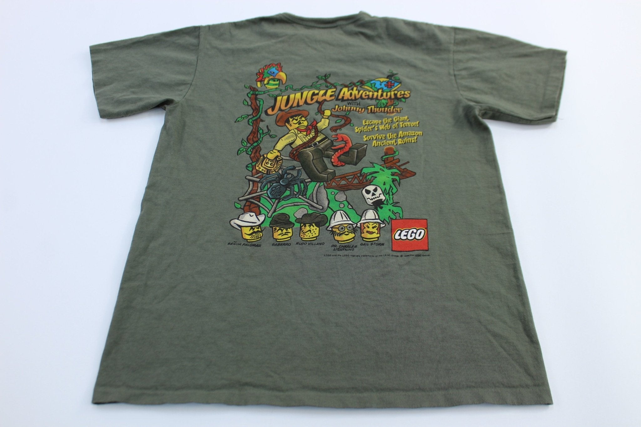 1999 Lego Jungle Adventures with Johnny Thunder T-Shirt - ThriftedThreads.com