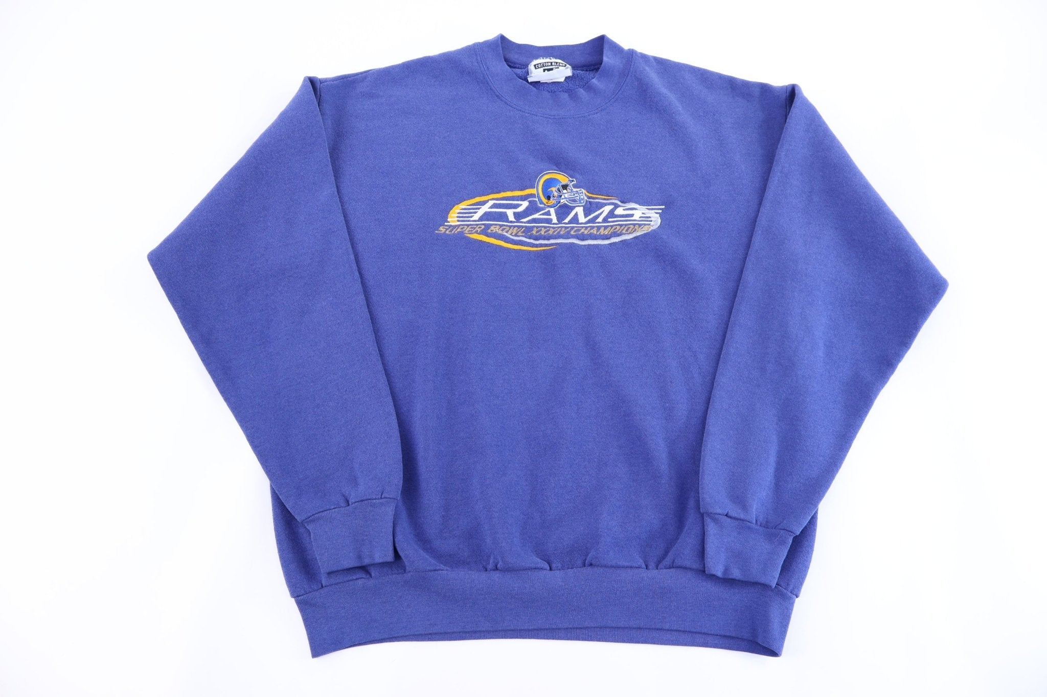 1999 St. Louis Rams Super Bowl Champions Sweatshirt - Sweatshirt - Thrifted Threads