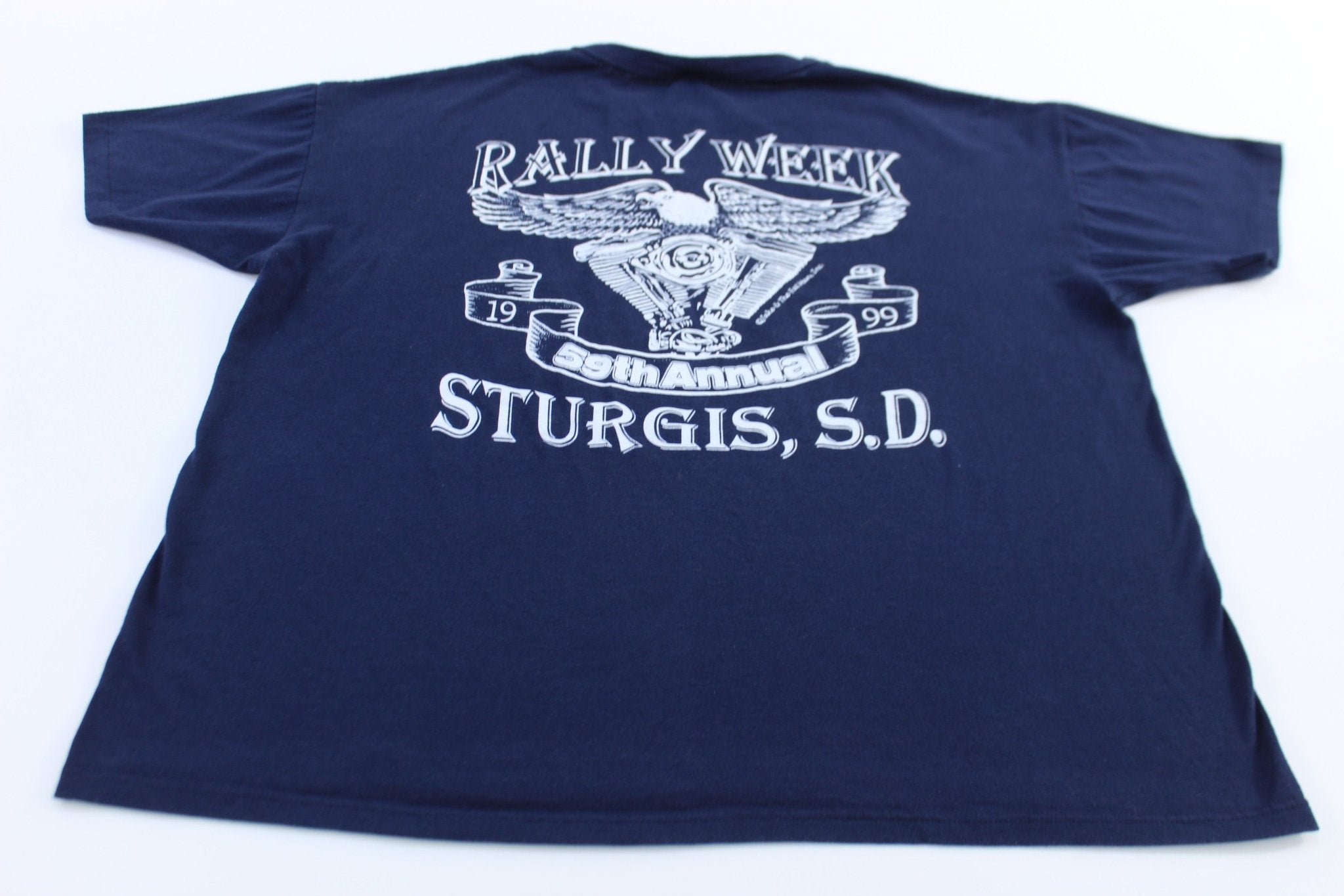 1999 Sturgis Rally Week South Dakota Graphic T-Shirt - T-Shirts - Thrifted Threads