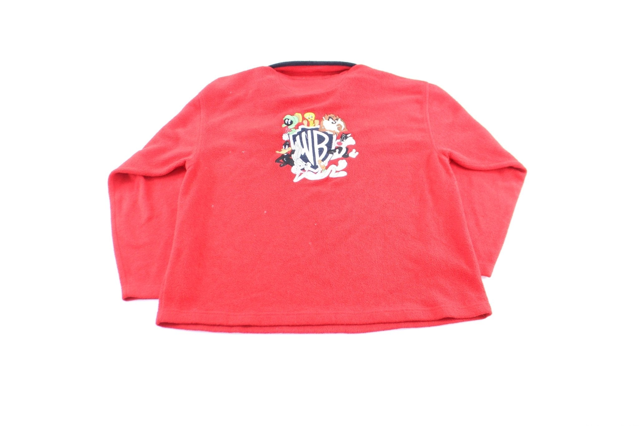 1999 Warner Bros Embroidered Characters Fleece Pullover - Jackets - Thrifted Threads