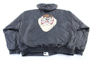 1999 Warner Bros Embroidered Tasmanian Devil Reversible Zip Up Jacket - ThriftedThreads.com