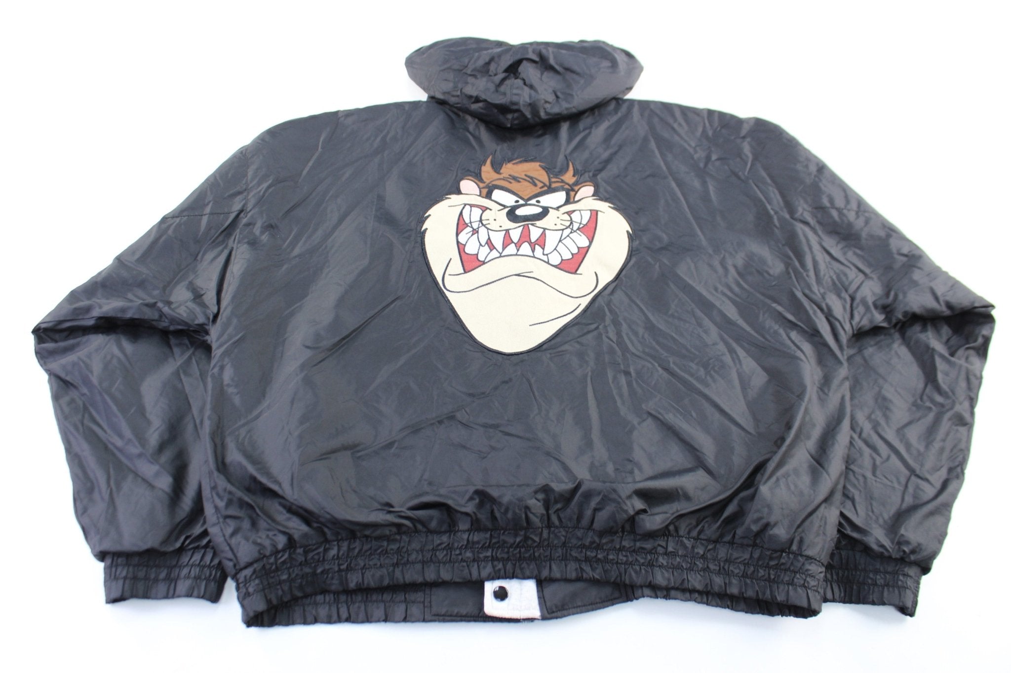 1999 Warner Bros Embroidered Tasmanian Devil Reversible Zip Up Jacket - ThriftedThreads.com