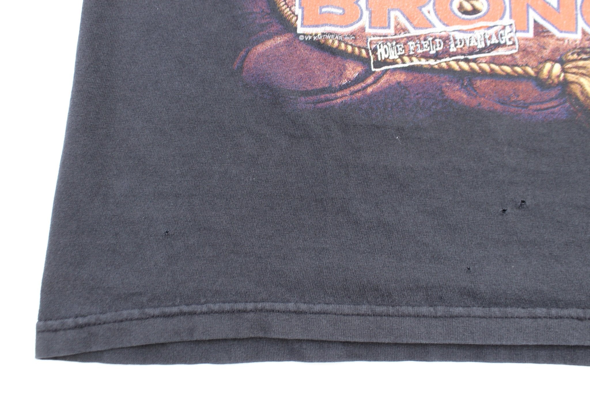 2000 Denver Broncos Football Home Field Advantage T-Shirt - ThriftedThreads.com