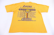 2000 Los Angeles Lakers Basketball World Champions T-shirt - Shirts & Tops - Thrifted Threads