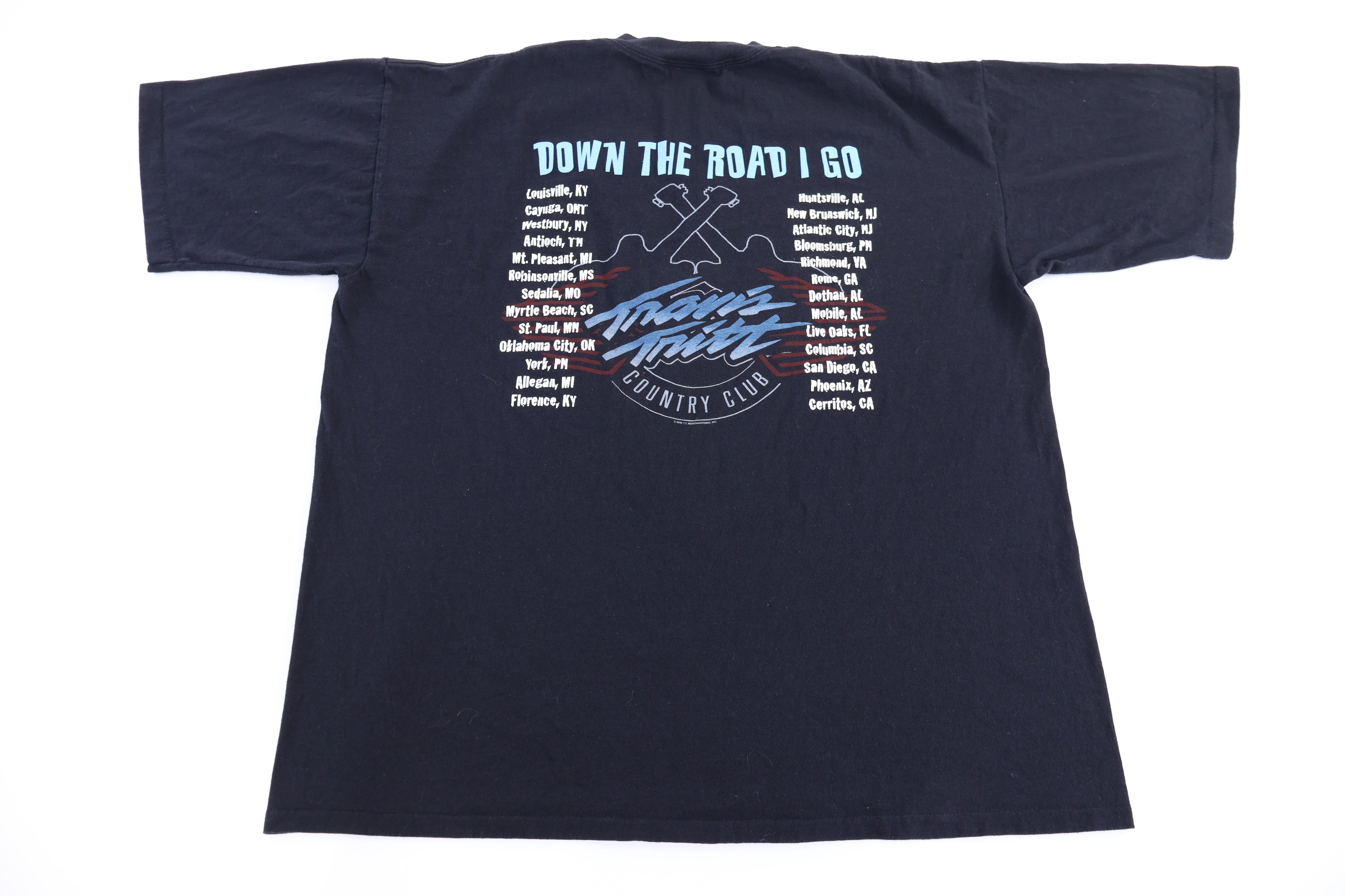 2000 Travis Tritt Down The Road I Go Tour T-shirt - Shirts & Tops - Thrifted Threads
