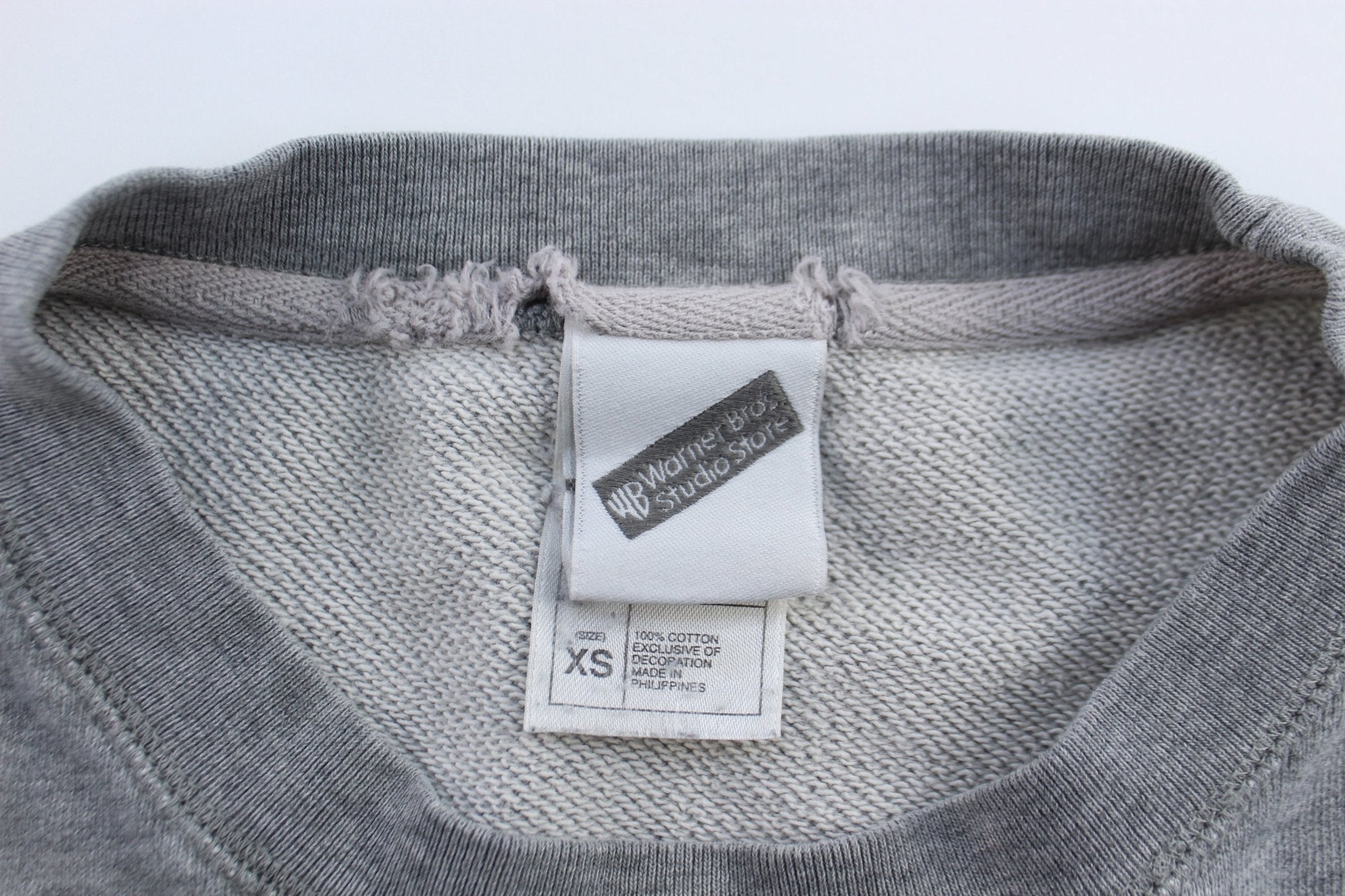 2000 Warner Bros Embroidered Grey Sweatshirt - ThriftedThreads.com