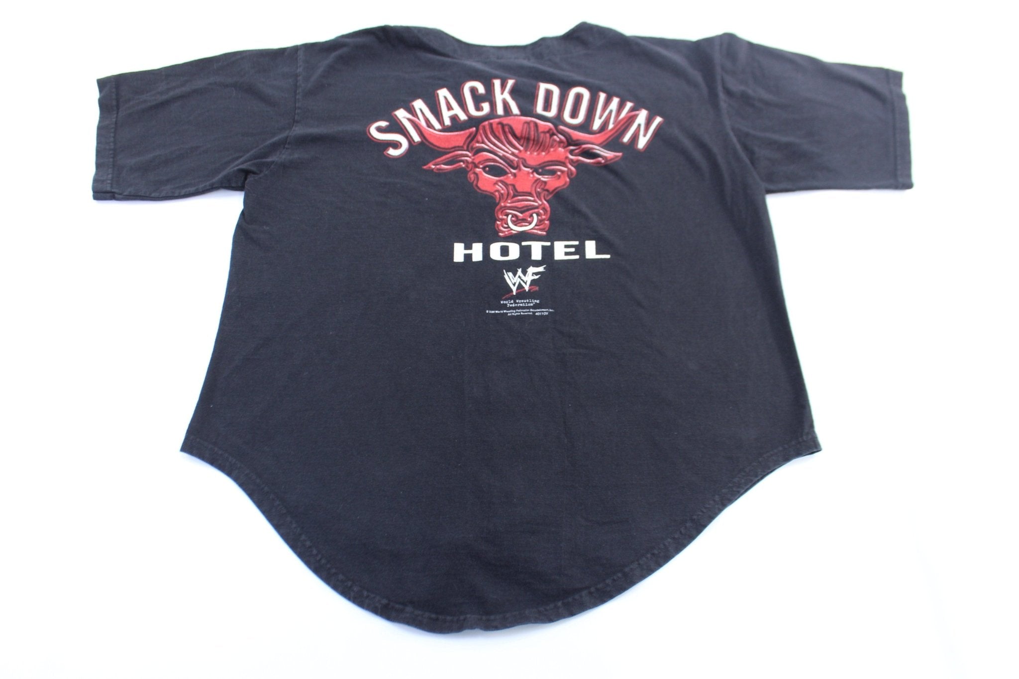 2000 World Wrestling Federation The Rock Baseball Jersey - ThriftedThreads.com