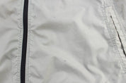 2000s Nike Embroidered Logo Grey, Black, & White Zip Up Jacket - ThriftedThreads.com