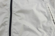 2000s Nike Embroidered Logo Grey, Black, & White Zip Up Jacket - ThriftedThreads.com